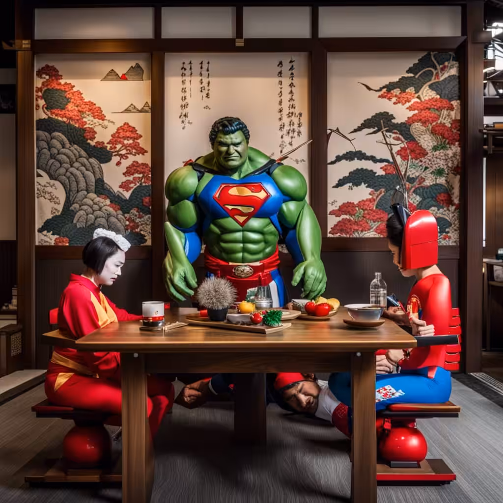 Hulk's son Yamar visits his aunt Miyorin and cousin Kiku