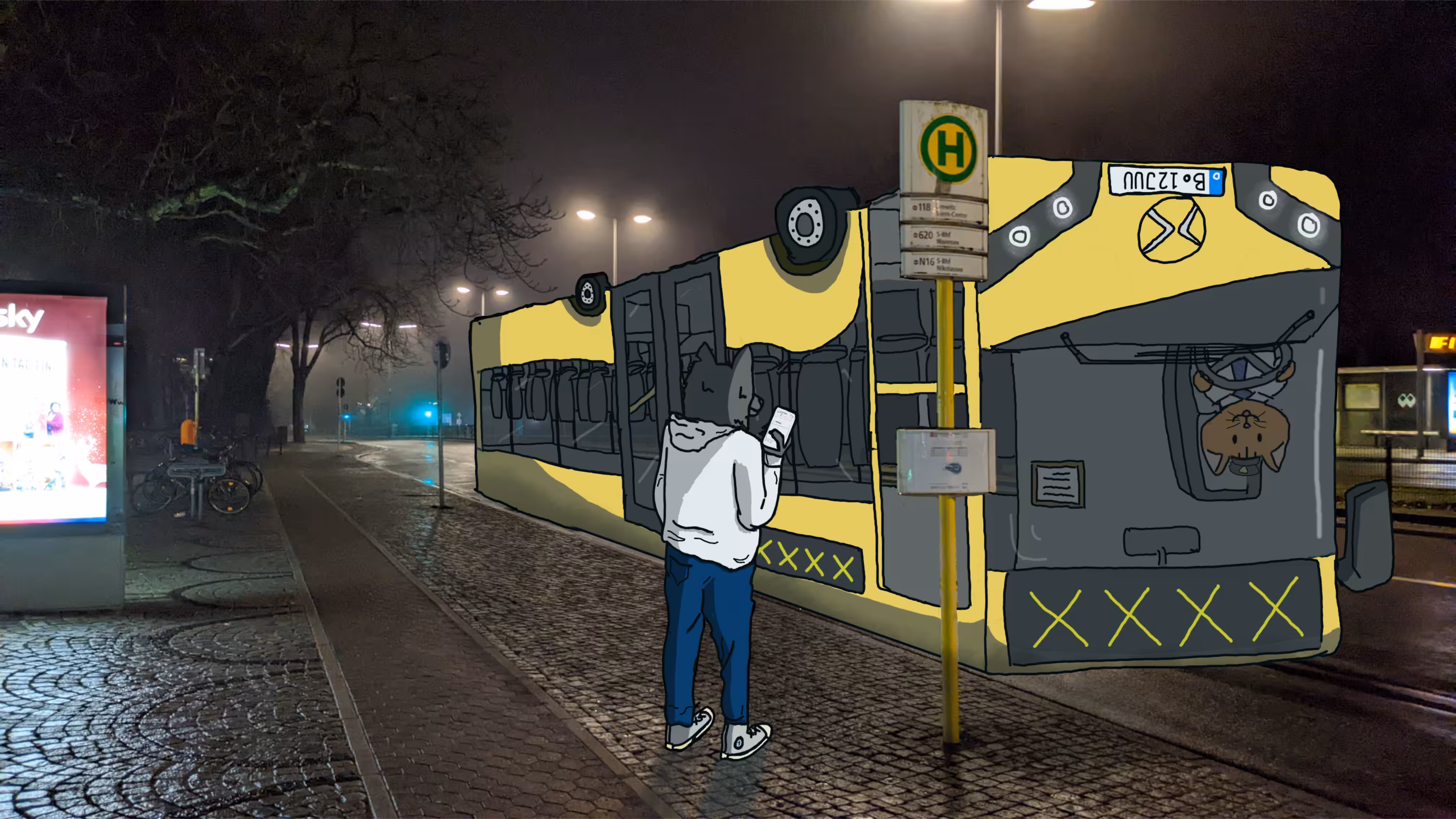 Ordinary night in Berlin