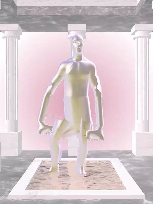 HeavenComputer: The Victorious Shimmery Violet Garden Man #7675