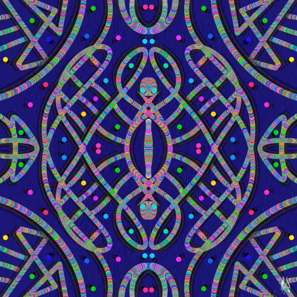 Chromatic knotwork