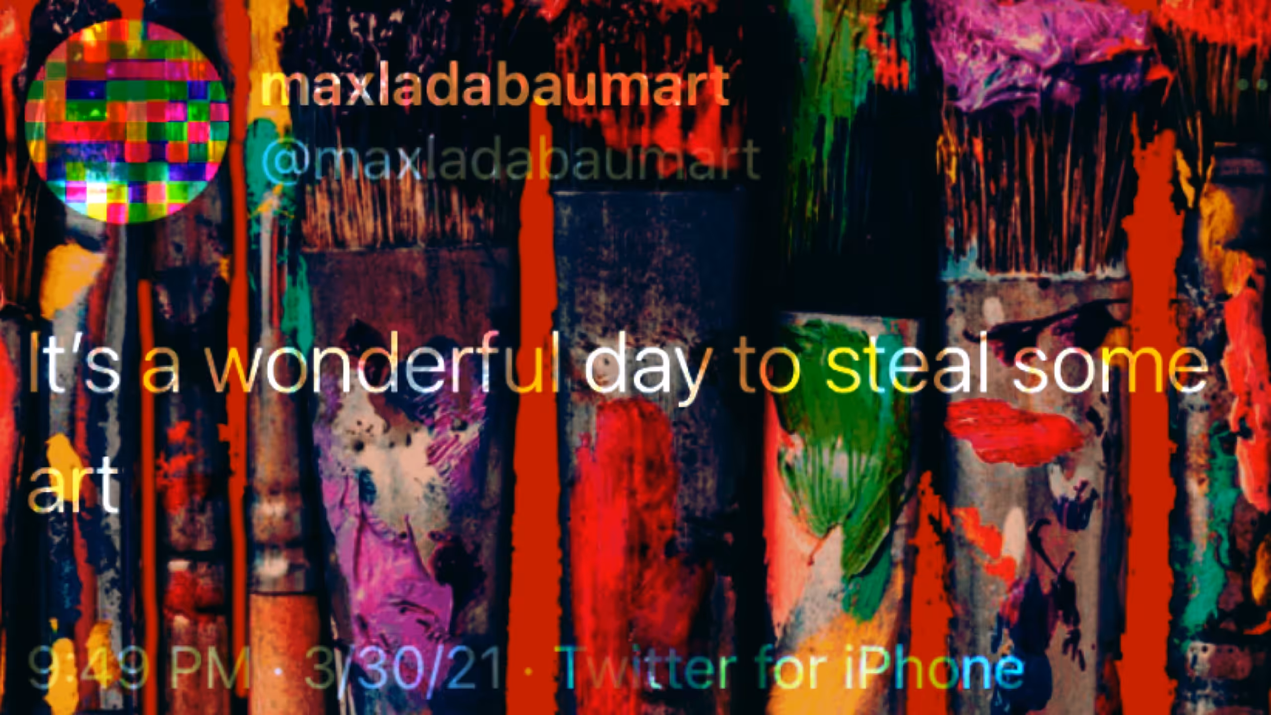It's A Wonderful Day To Steal Some Art
