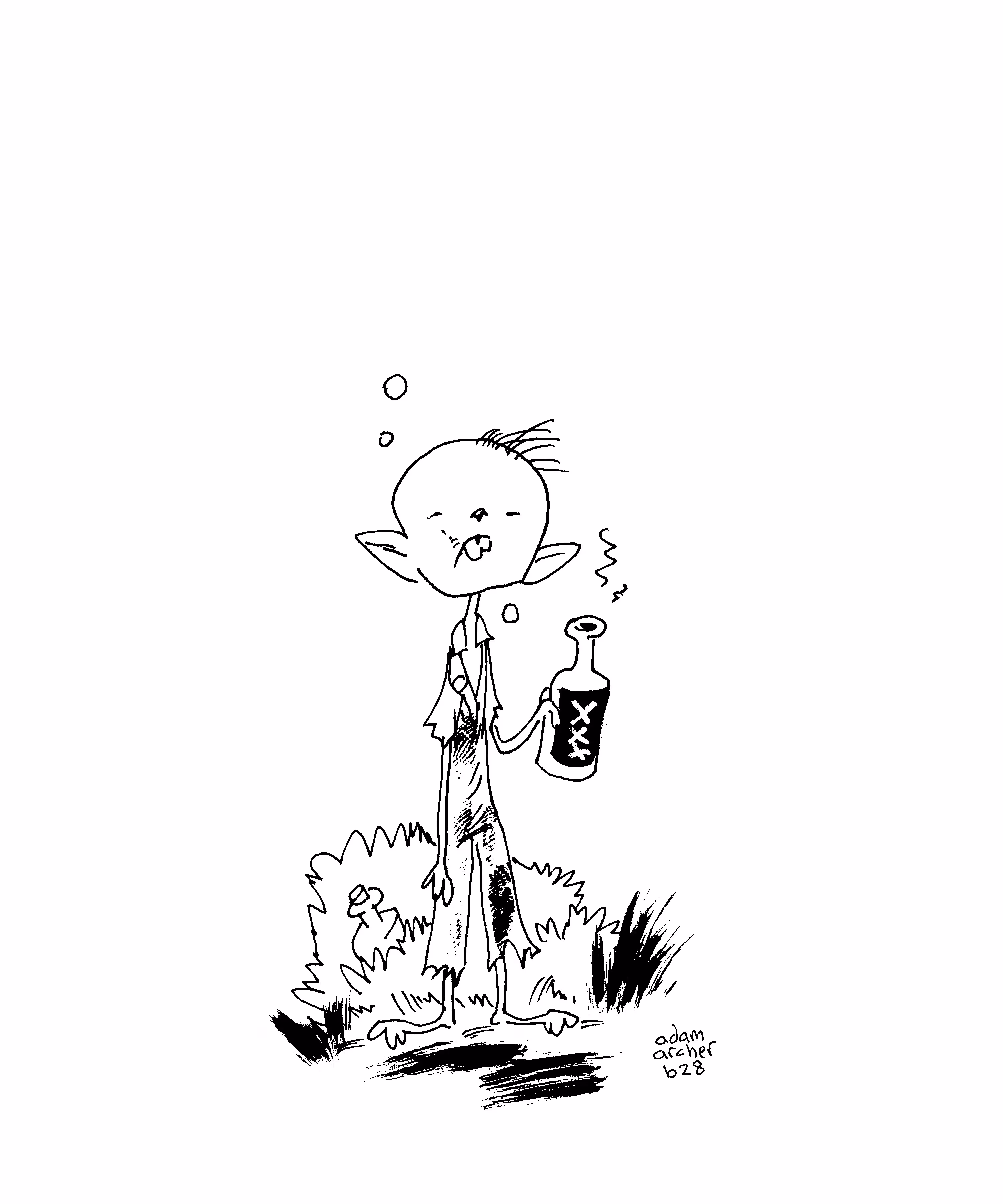 adam archer's doodles: black series 028