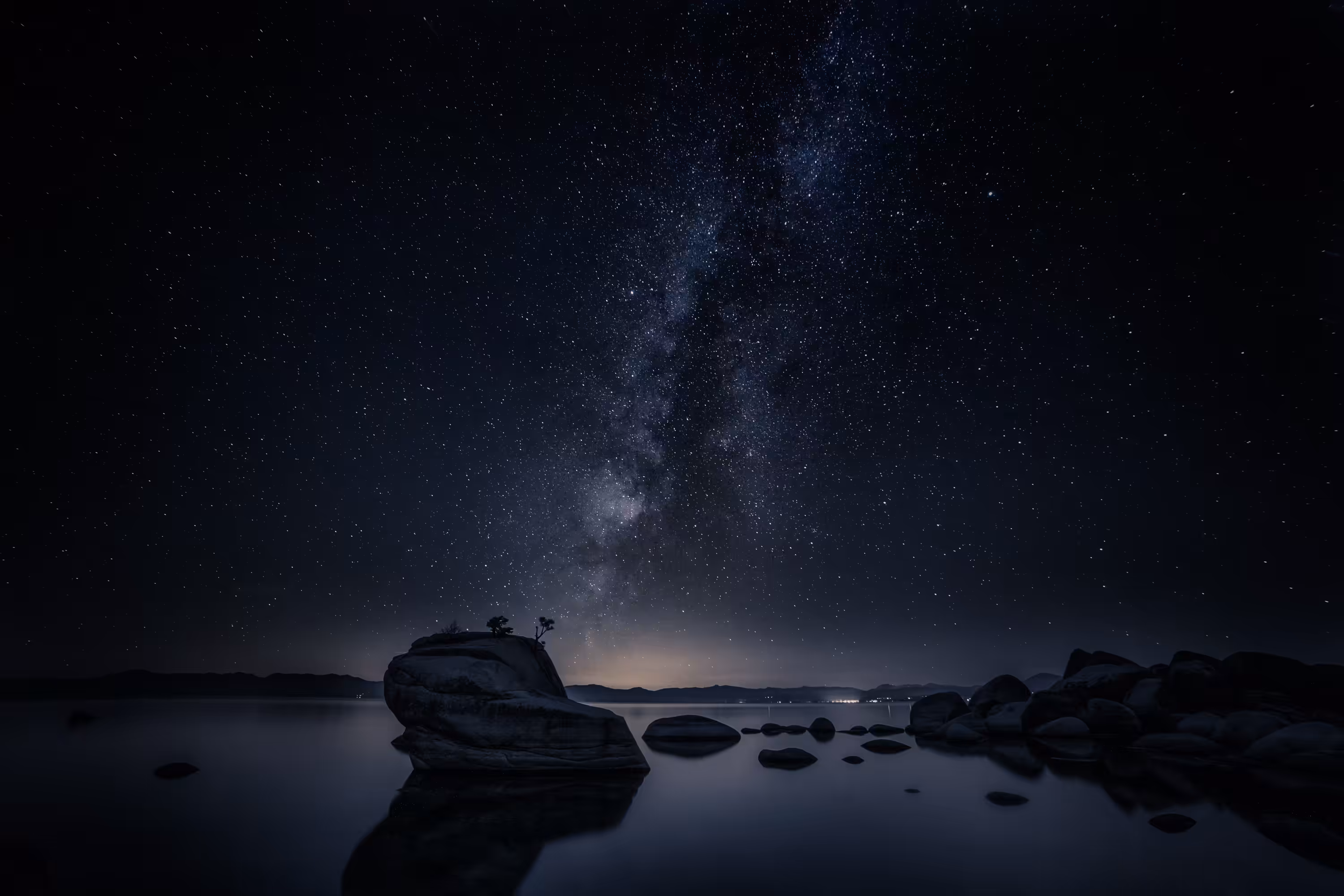 Milky Way Galaxy over Bonsai Rock