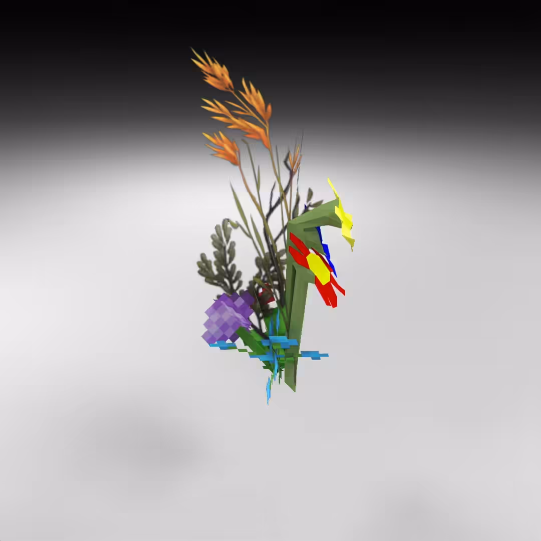 Hand-hacked Bouquet 134
