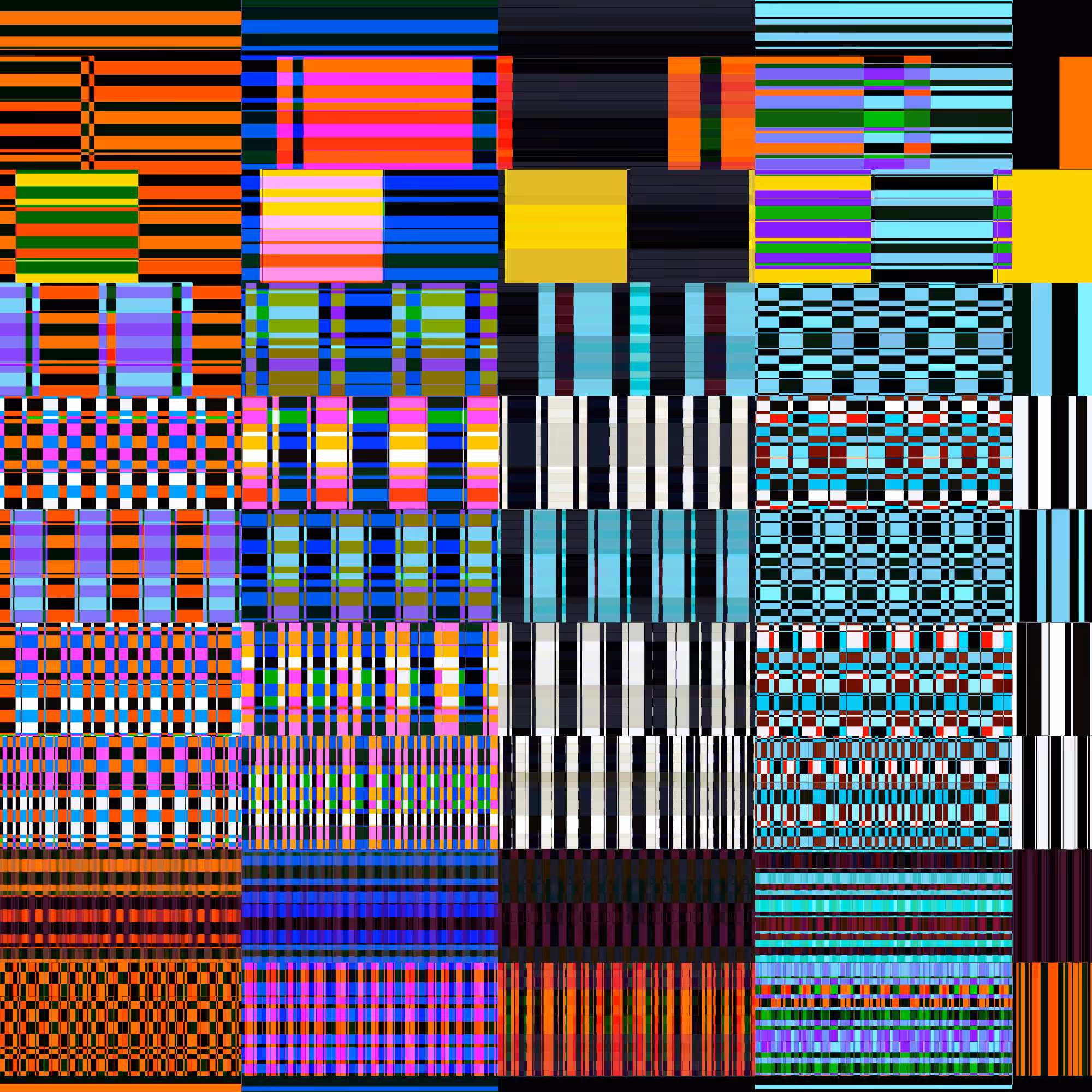 Glitchometry Stripes #84