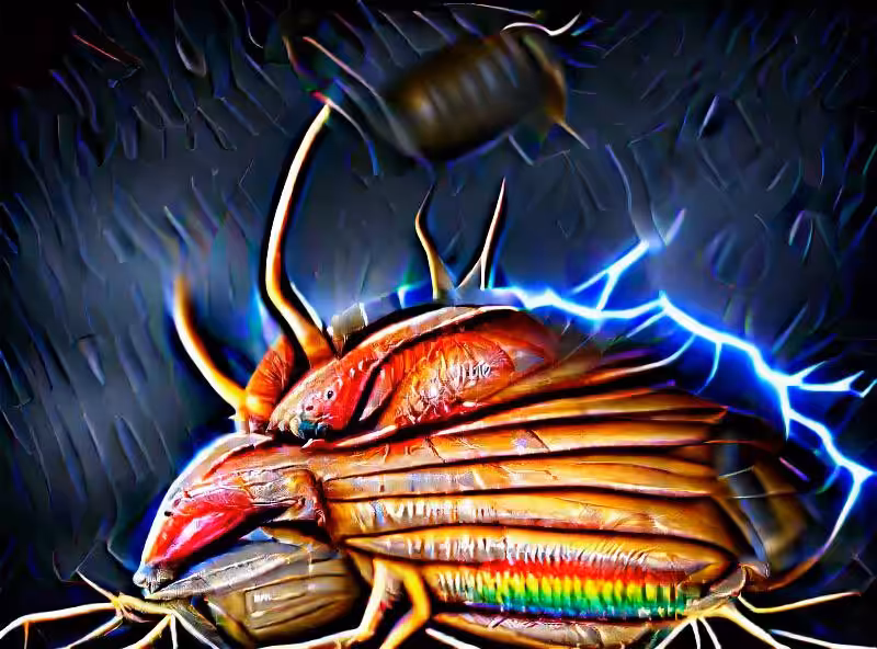 Abraham's First Works: Angry cockroach