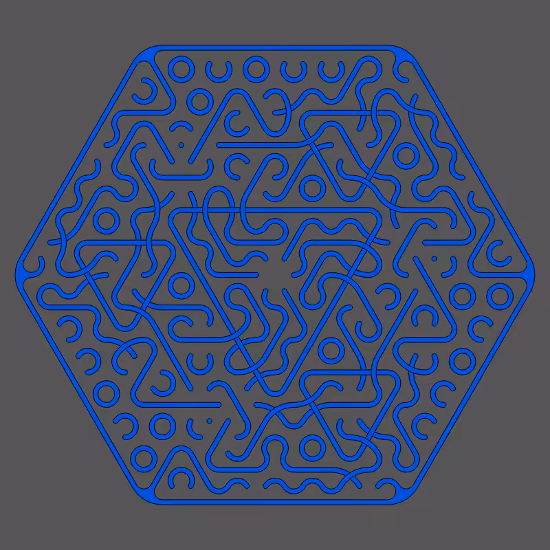 Threefold Symmetry - Dark Variations #206