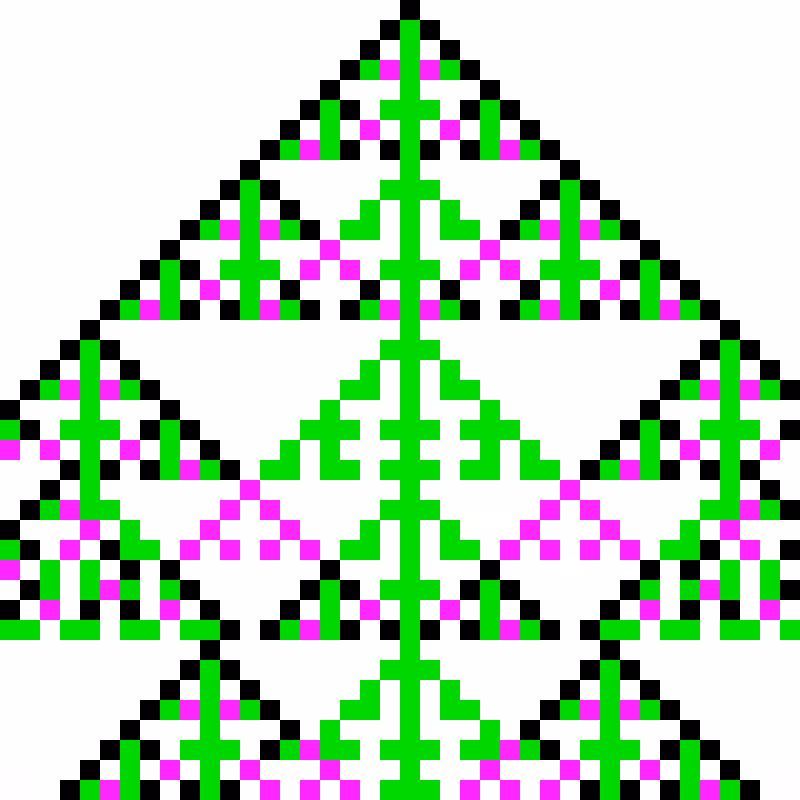 RGB Elementary Cellular Automaton #404