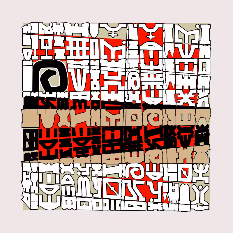 "Alphabetic ancestral signs" - (Matrix v3) #44