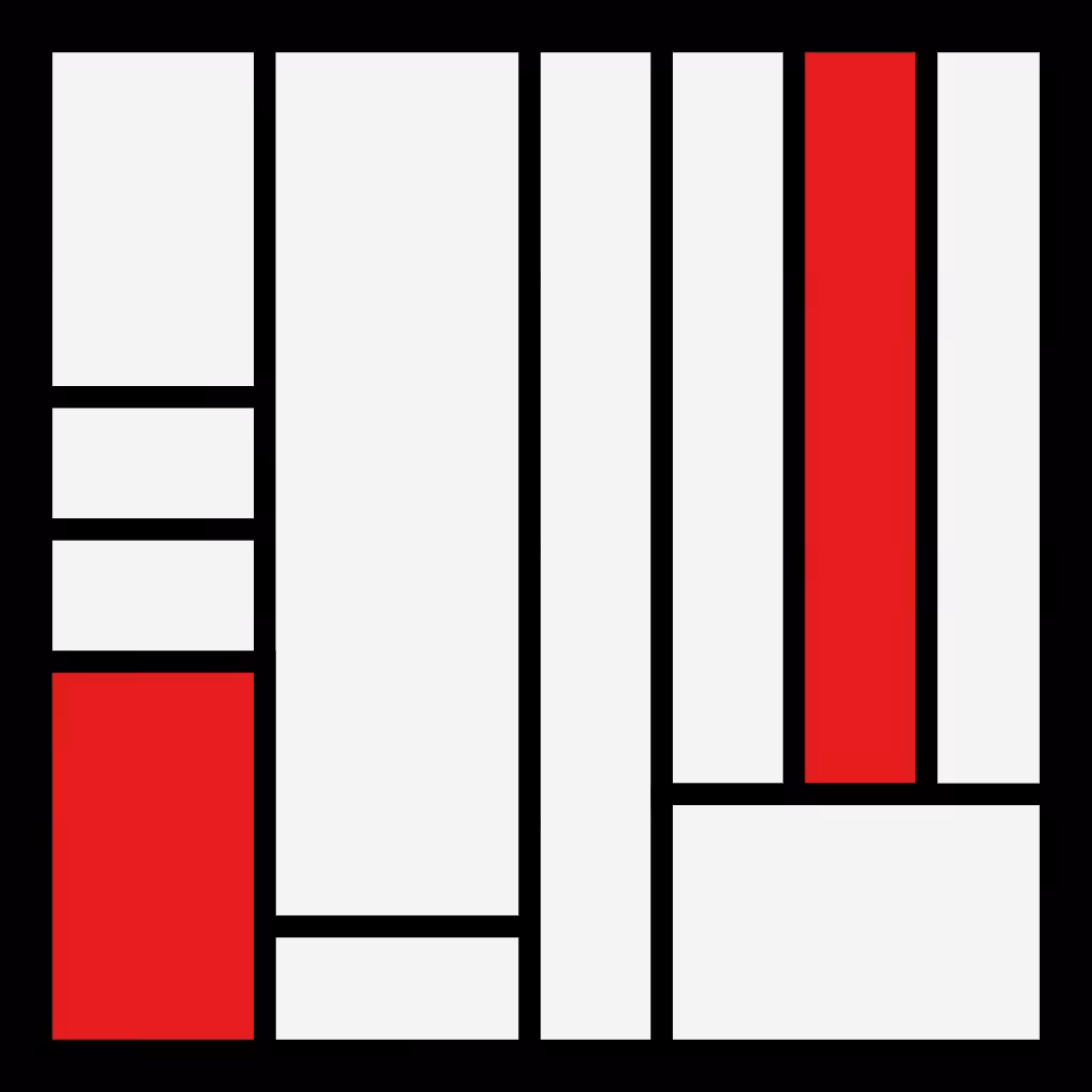 Ode to Neo-Plasticism: Red & White Rectangles