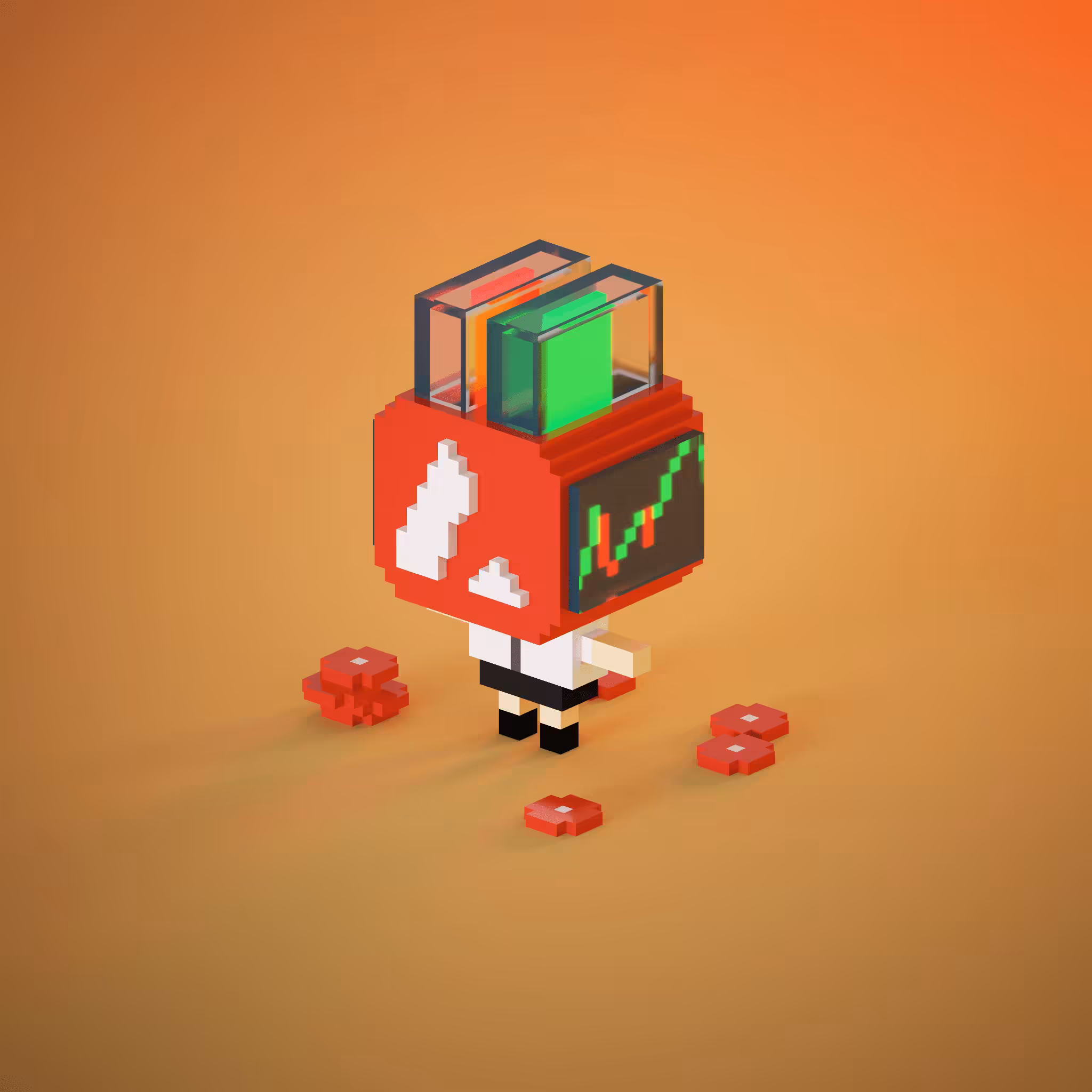 Cryptovoxelstories #29 - AVAX Coin (Avalanche)