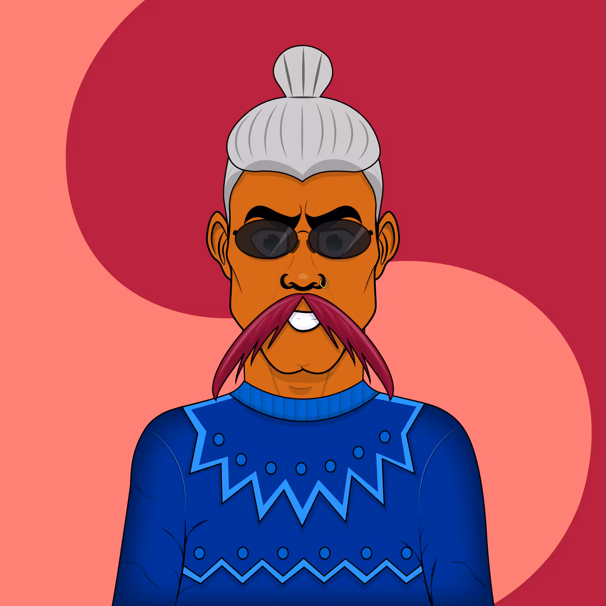 Mustachioed #16