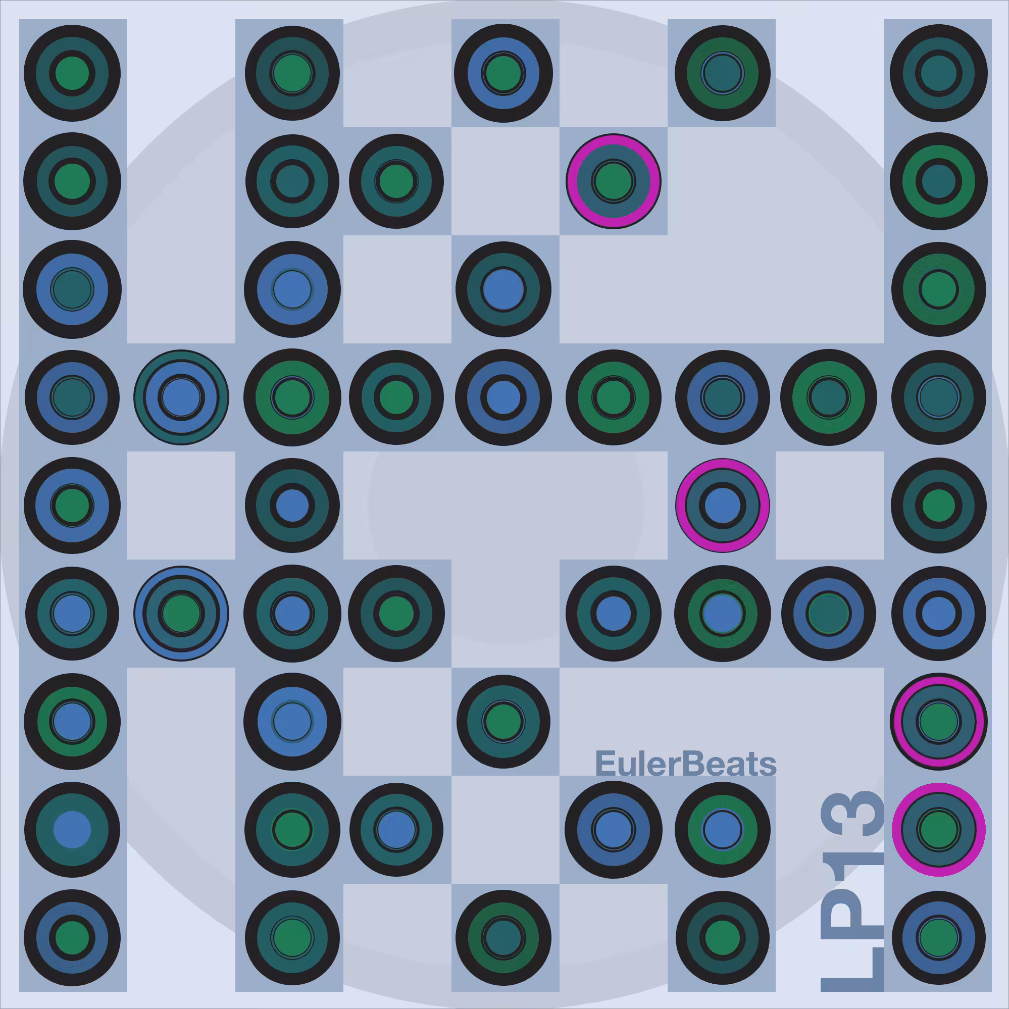 Eulerbeats LP13 Generative Cover Art: #37