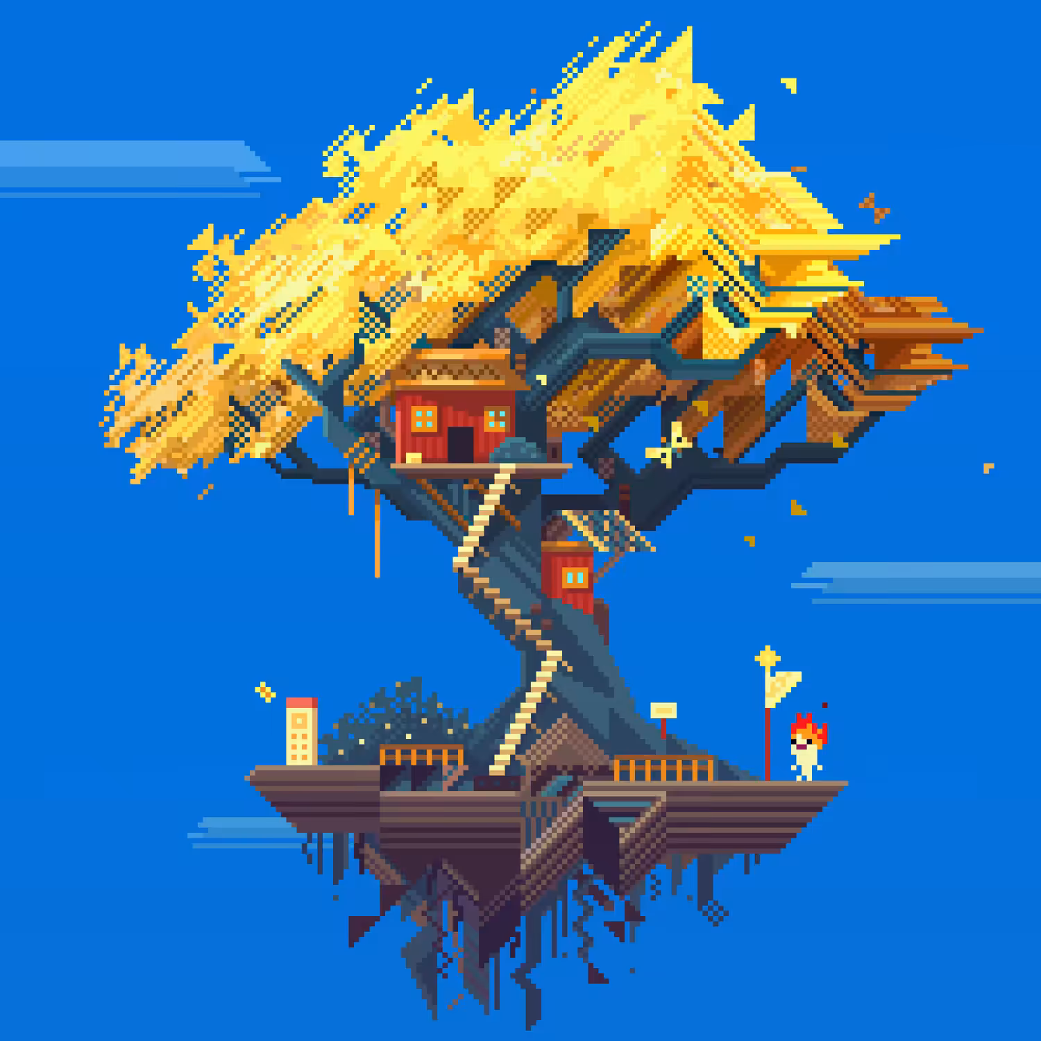 A tree of butterflies