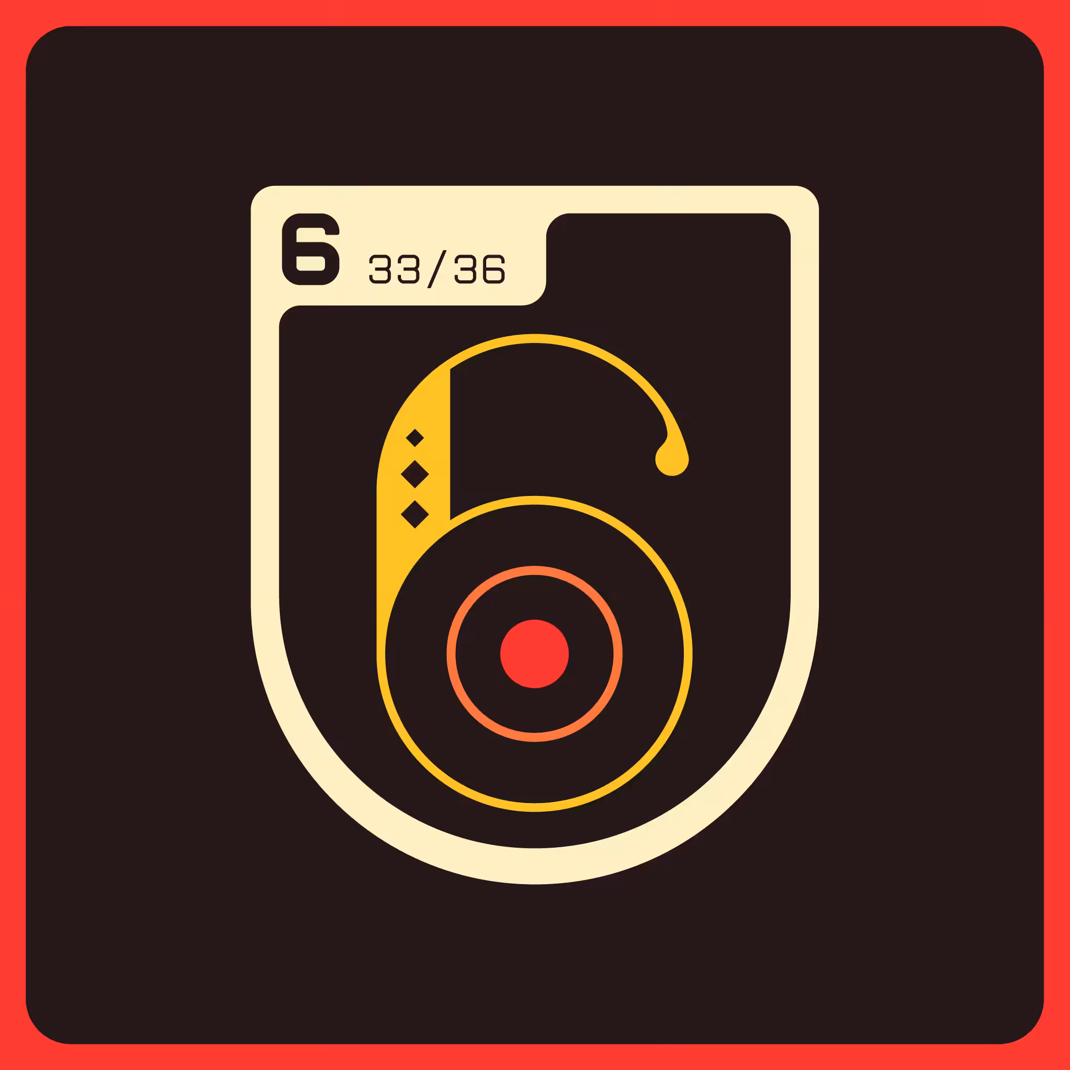 Alphabet Badge Series - 6