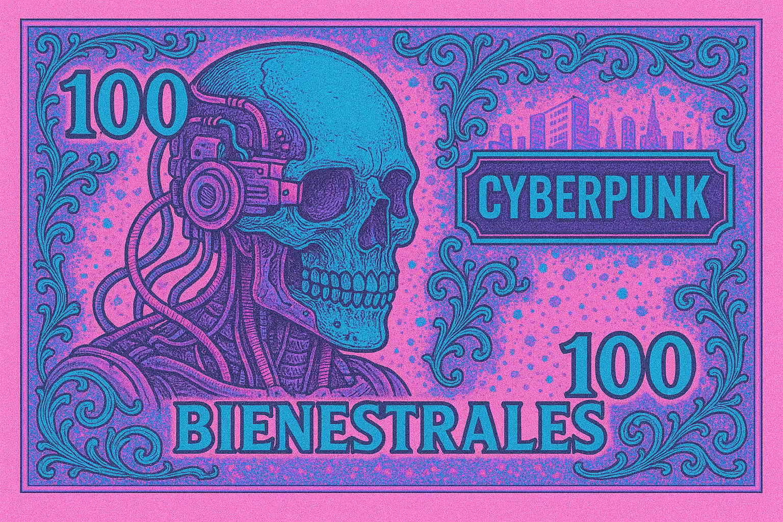 Bienestrales Mexican Art Money 100 Pesos