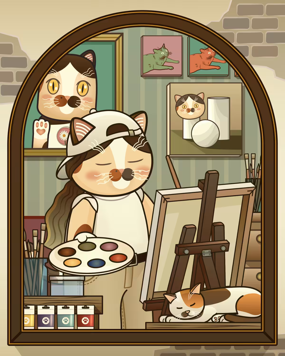 Cat Painting Studio