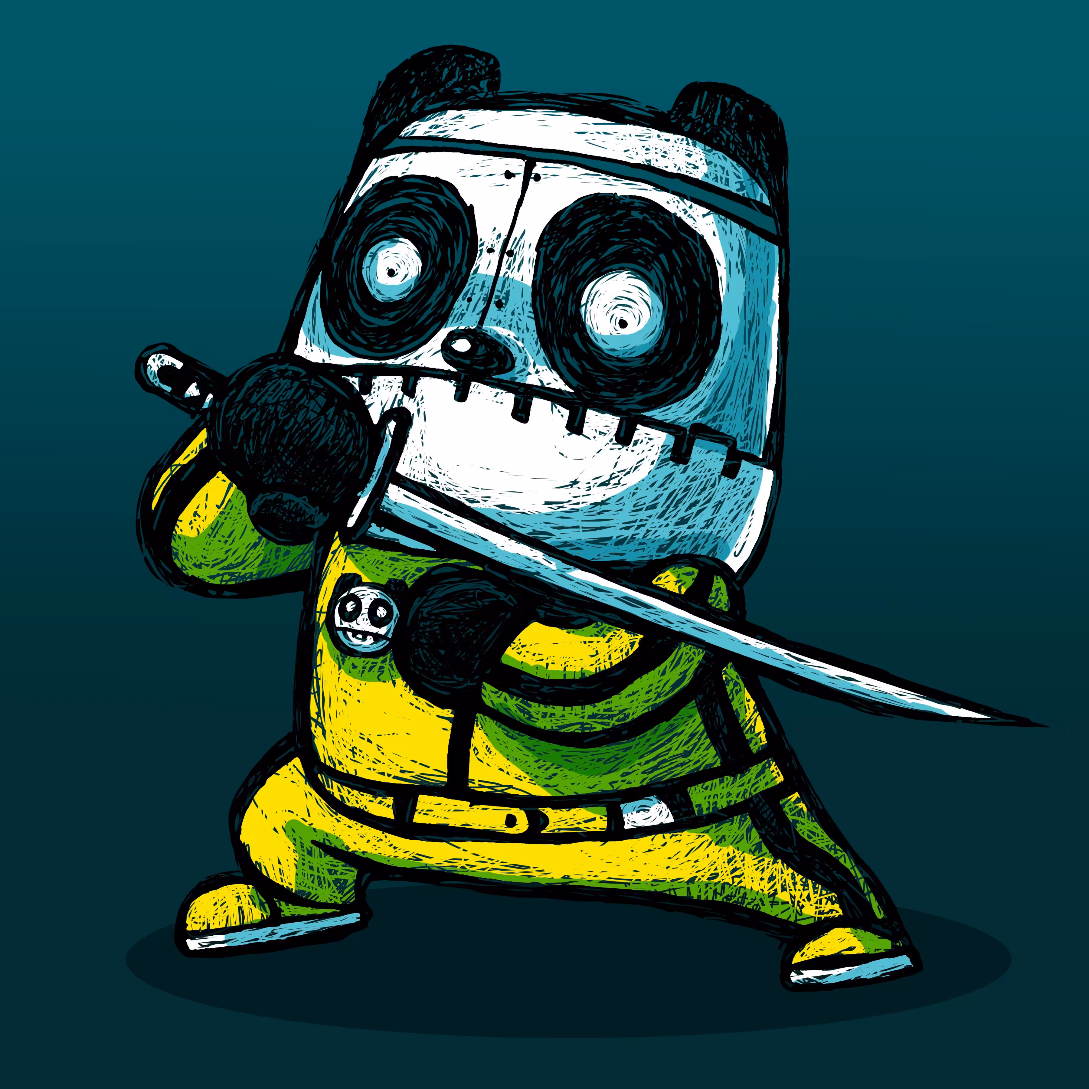 Papado in Kill Bill costume