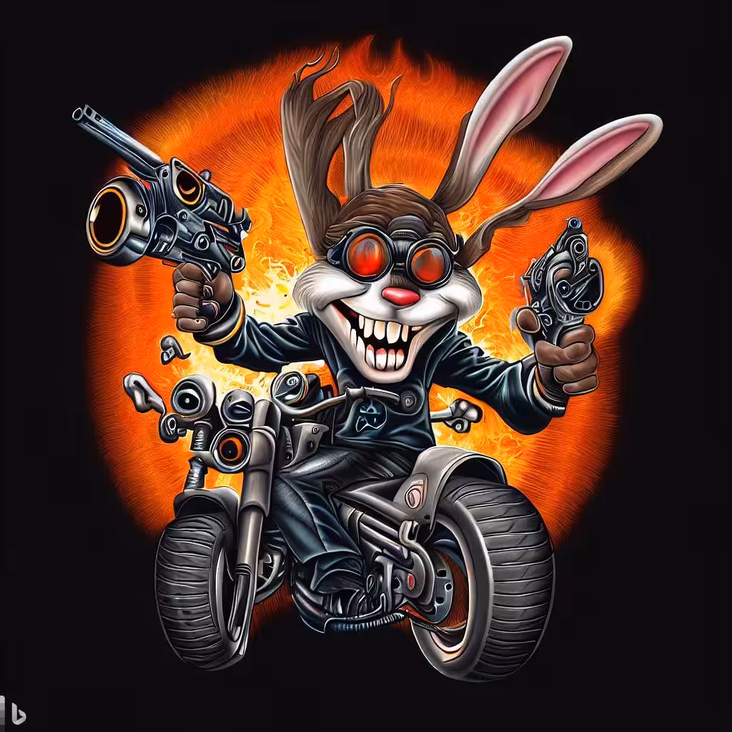 The world of my cartoons: Criminal rabbit001