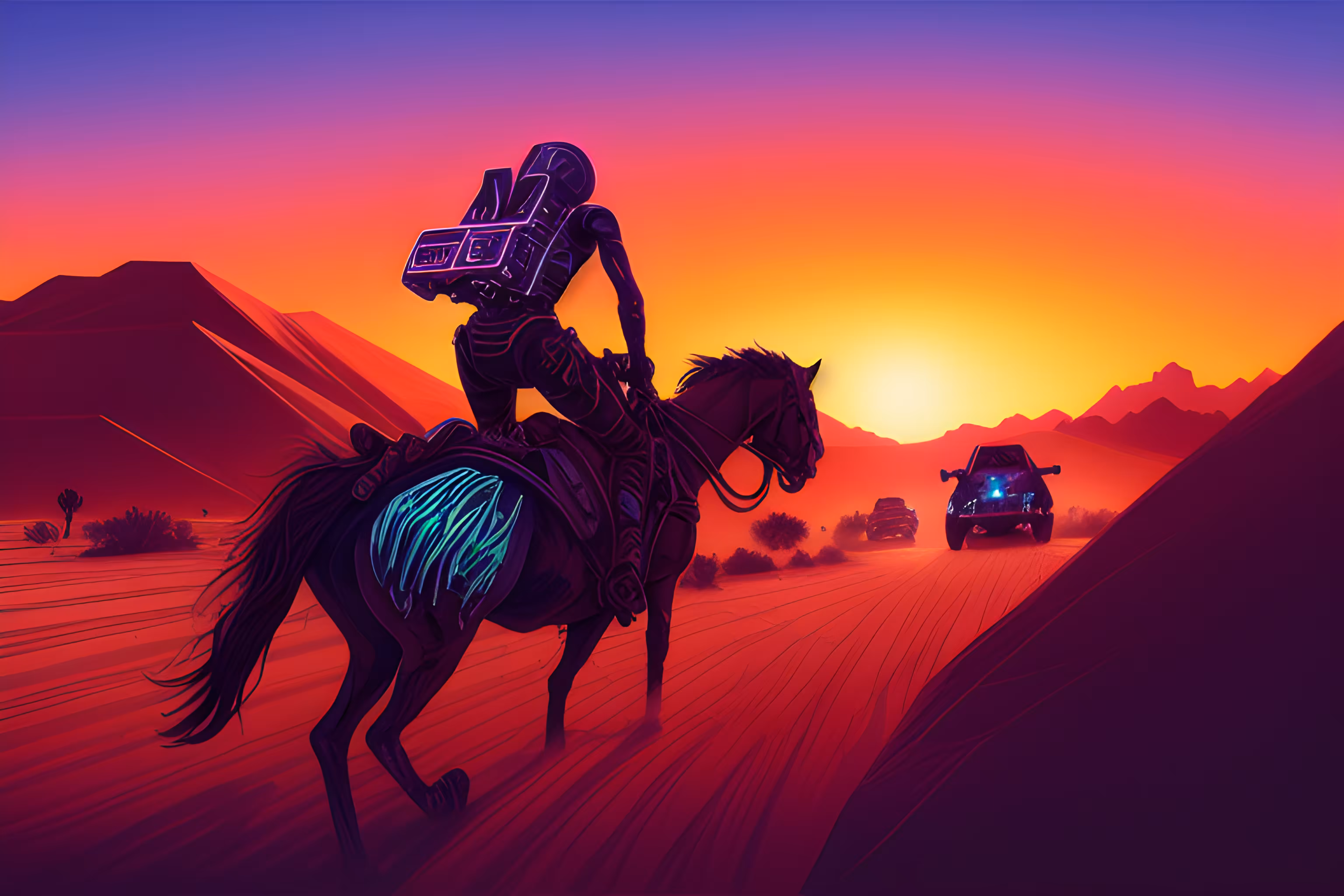 Chasing the sunset