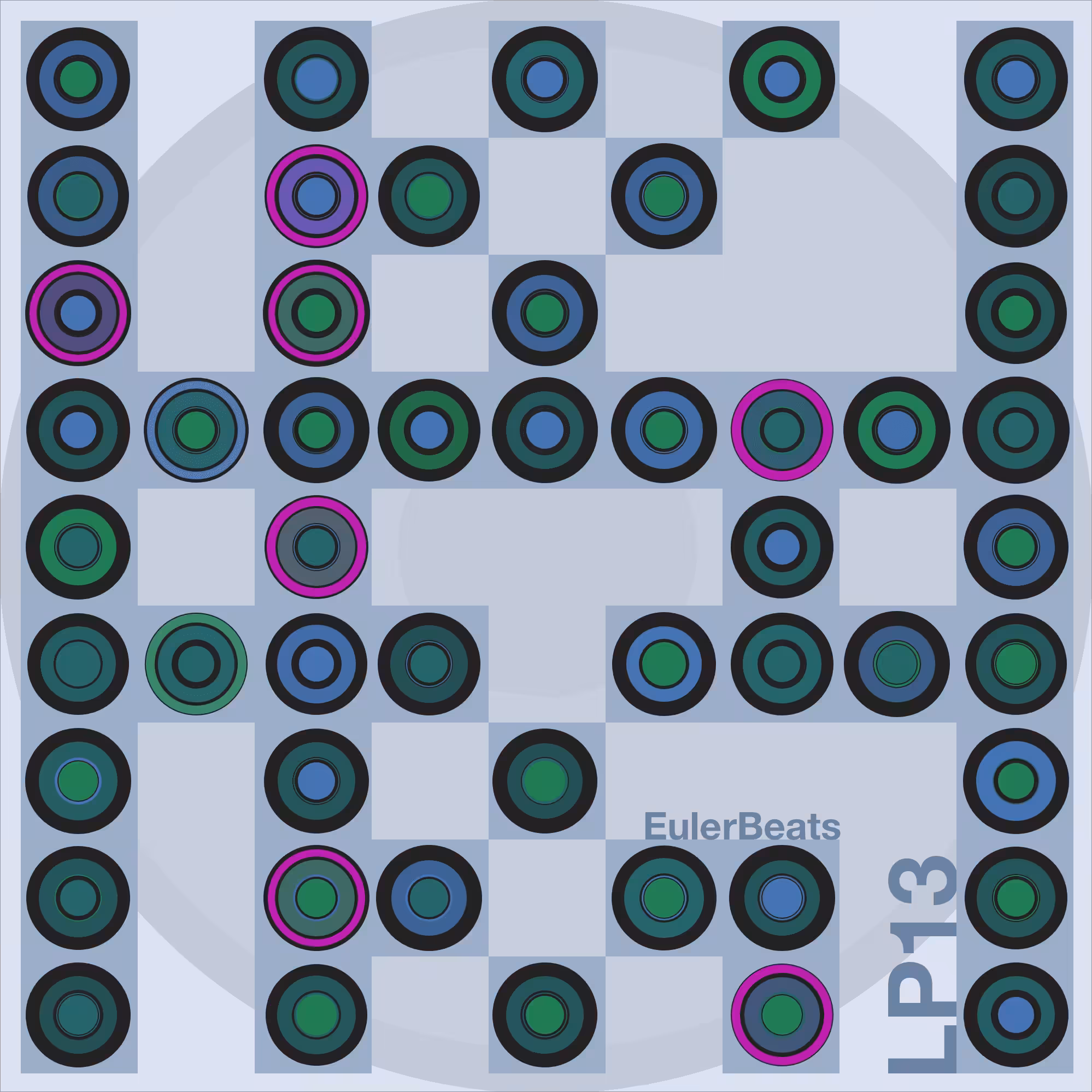 Eulerbeats LP13 Generative Cover Art: #14