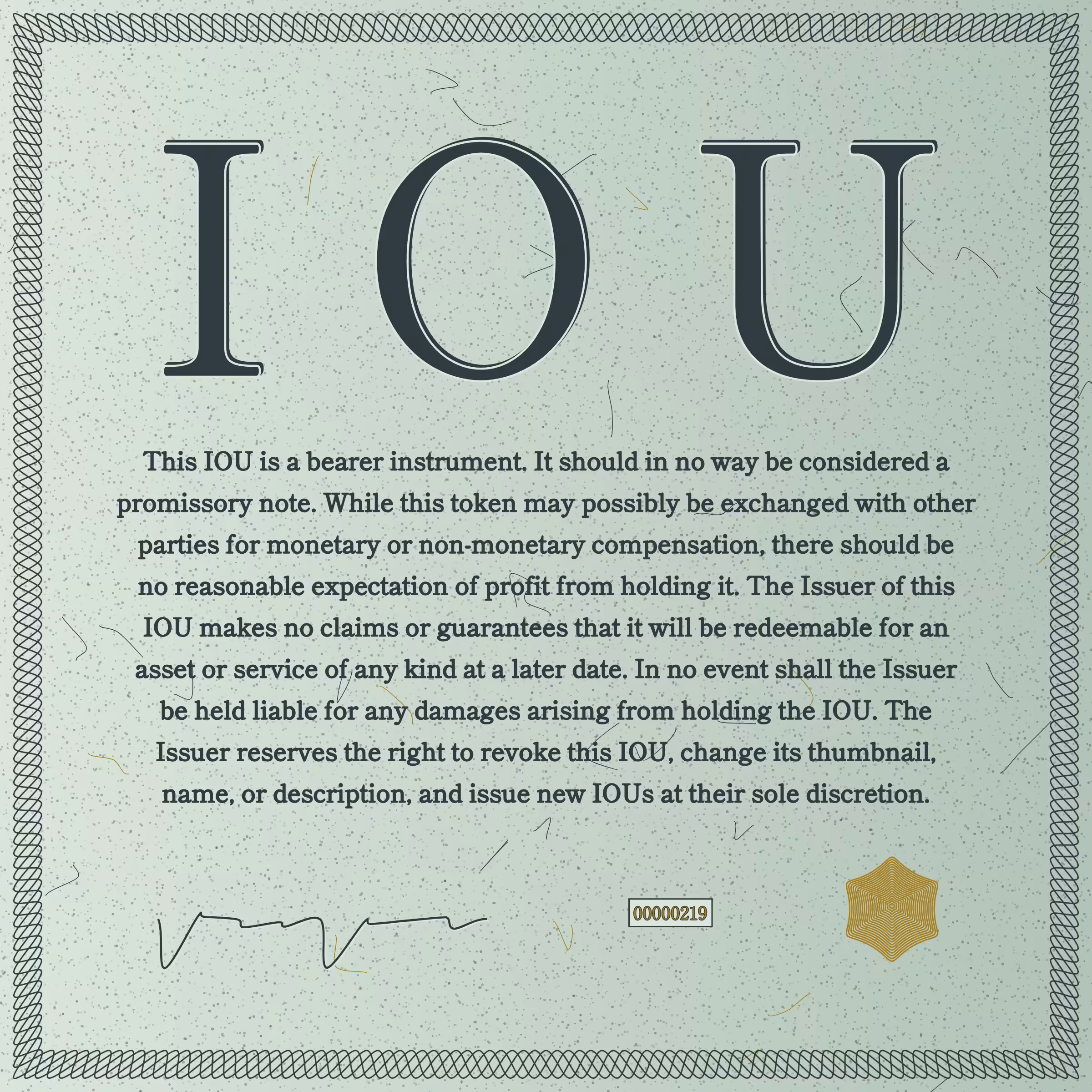 IOU #219