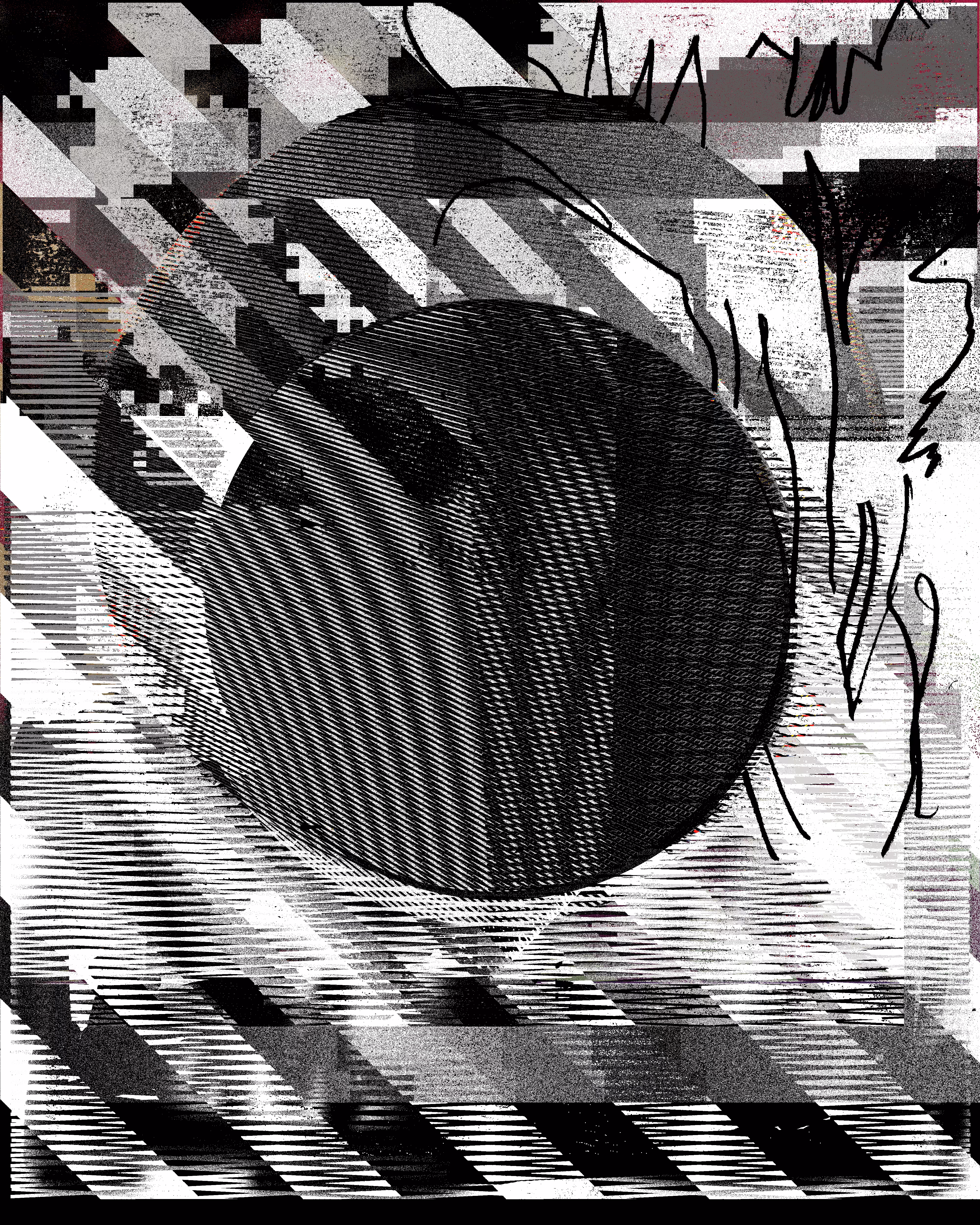 Disrupted Transmission from a Dirty Eccentrigmograph Signal