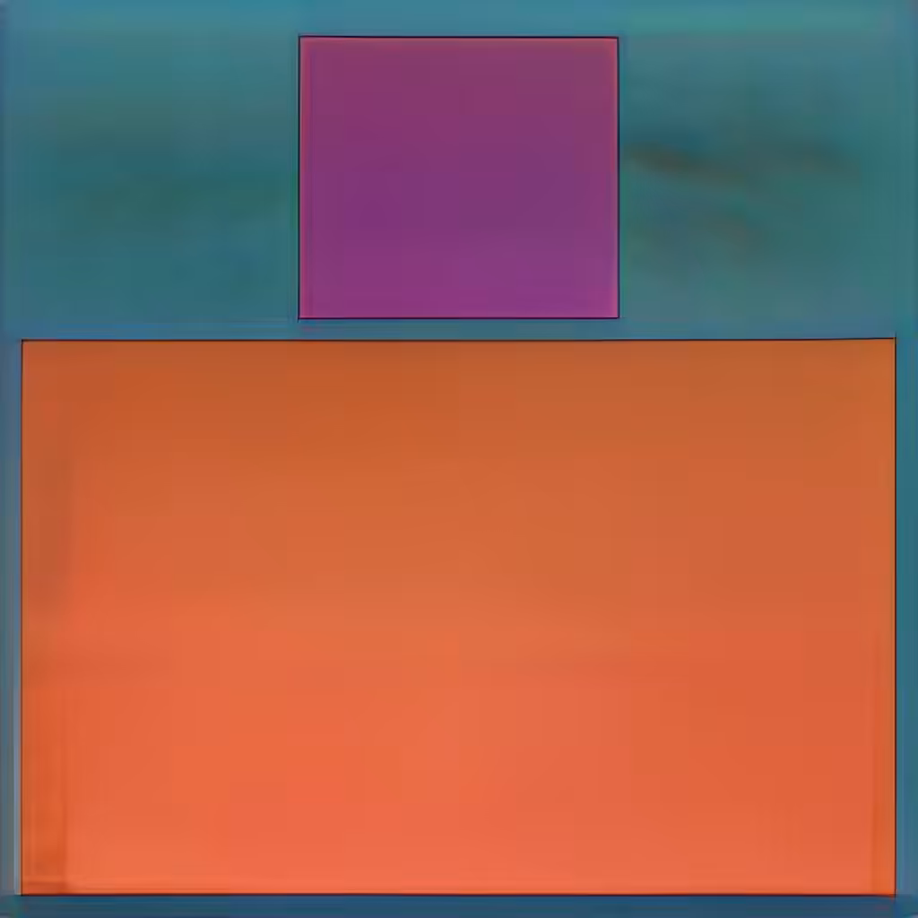 Purple / Orange, Gray / Aquamarine