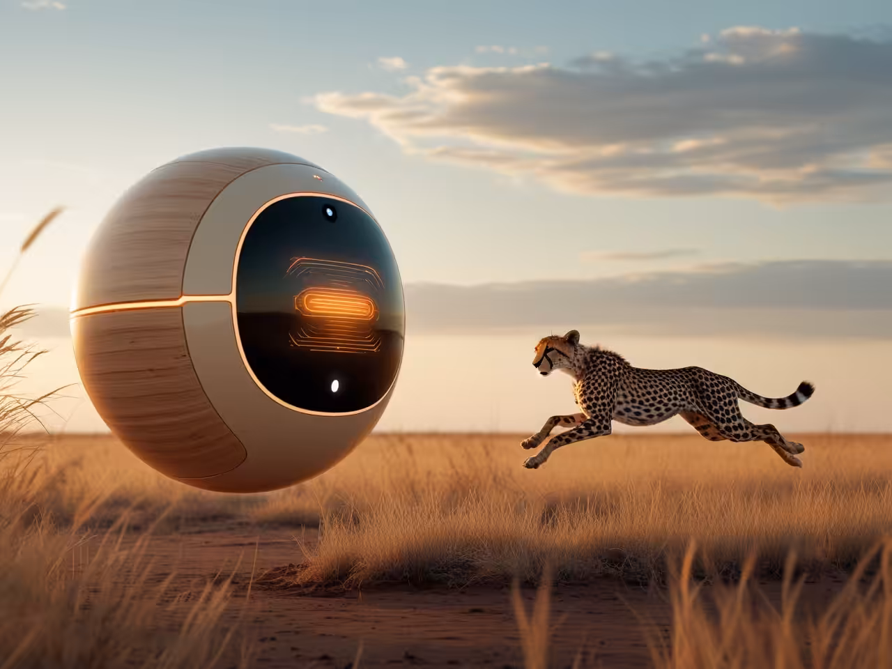 cheetah jumps around boguball