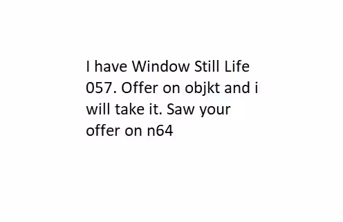 Want window?