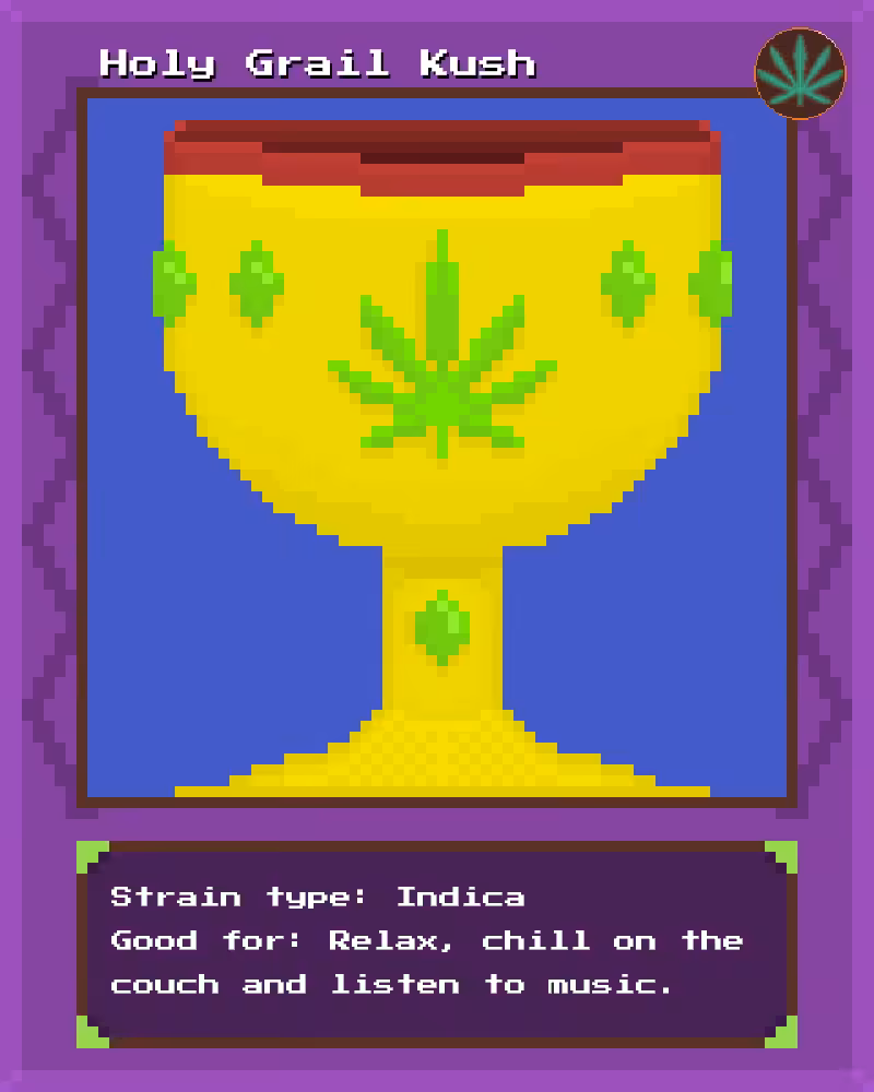 Weed Cards #14 - Holy Grail Kush