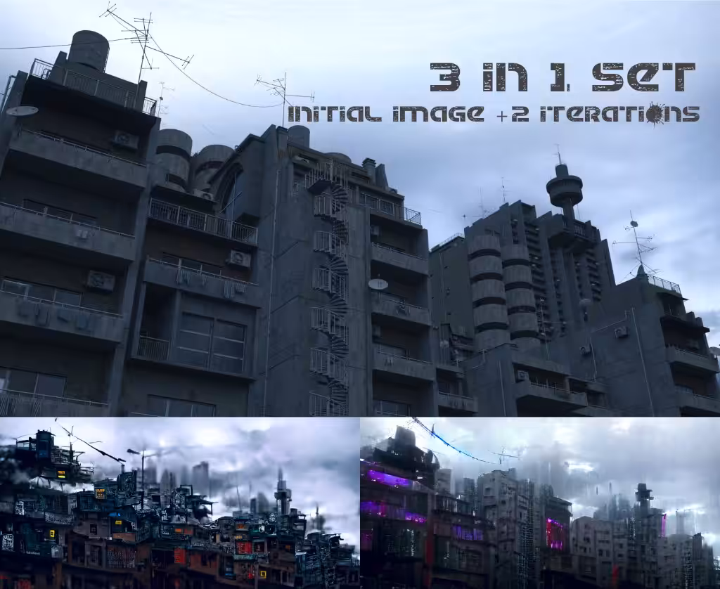 50 shades of grey. Future slums.