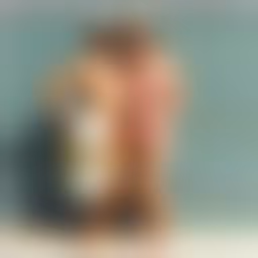 Hugo et Albertine en maillot de bain