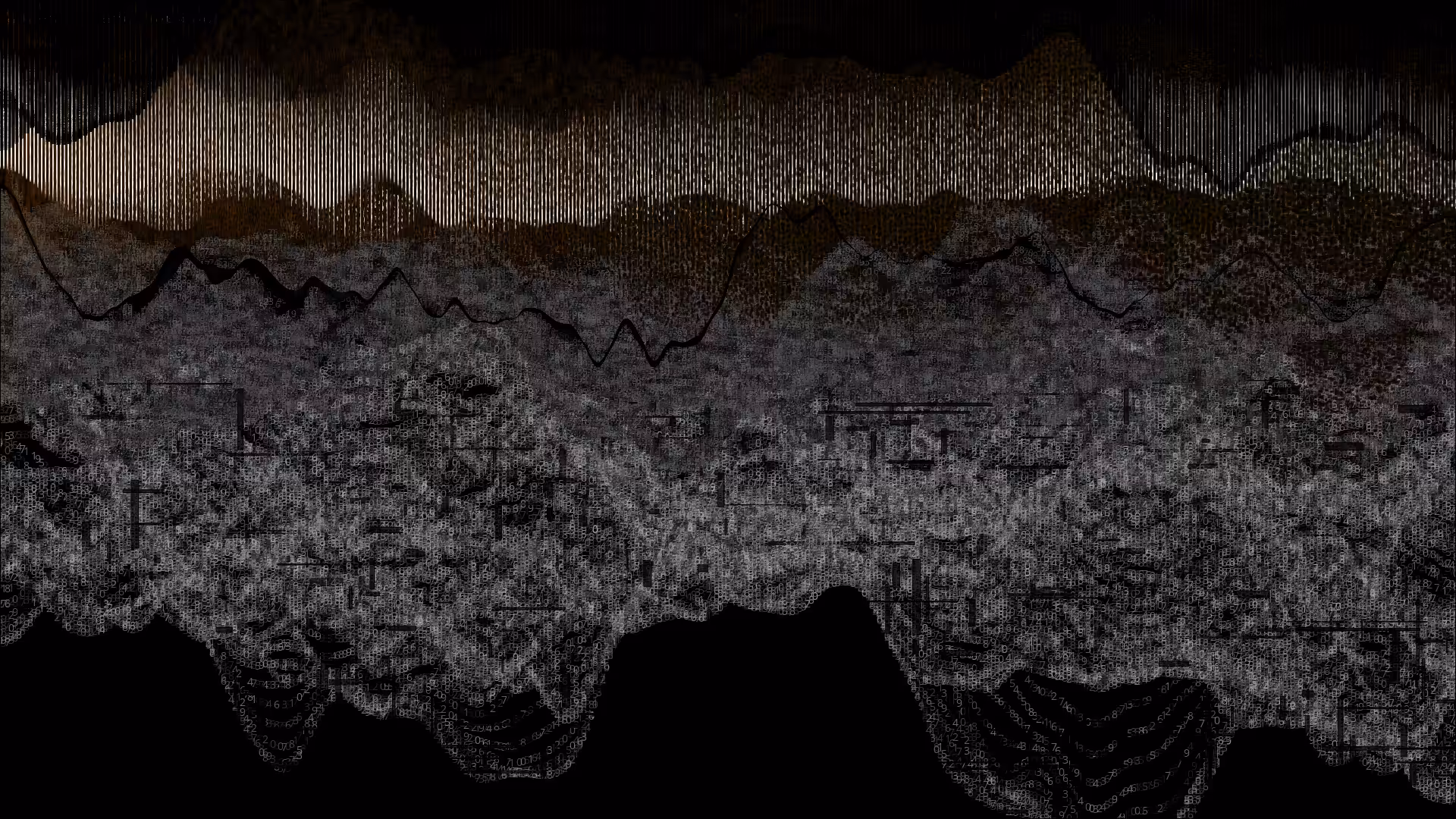Pixel rain in a data landsacape #96