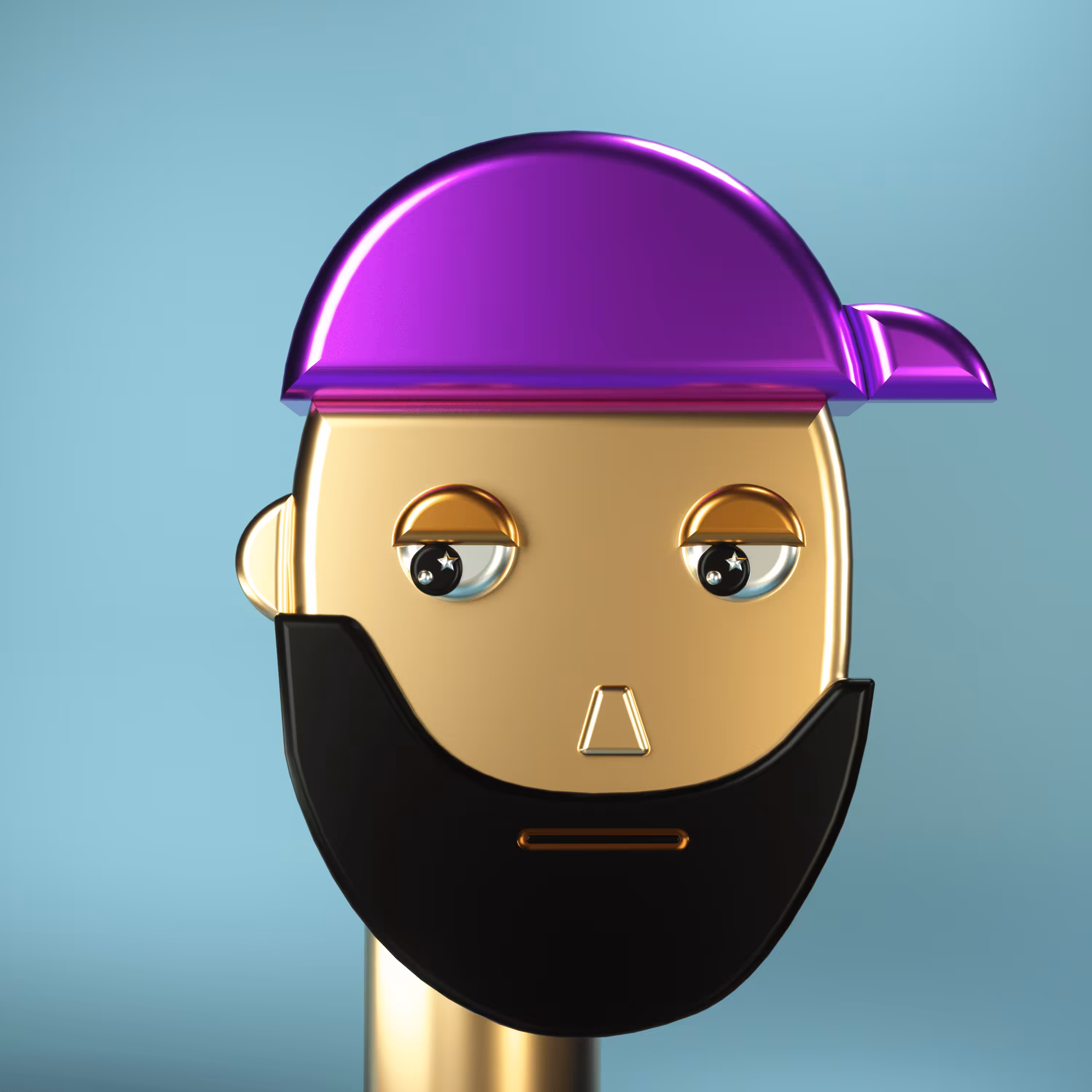 3D Chrome Punks: 3D Chrome Punk #0847