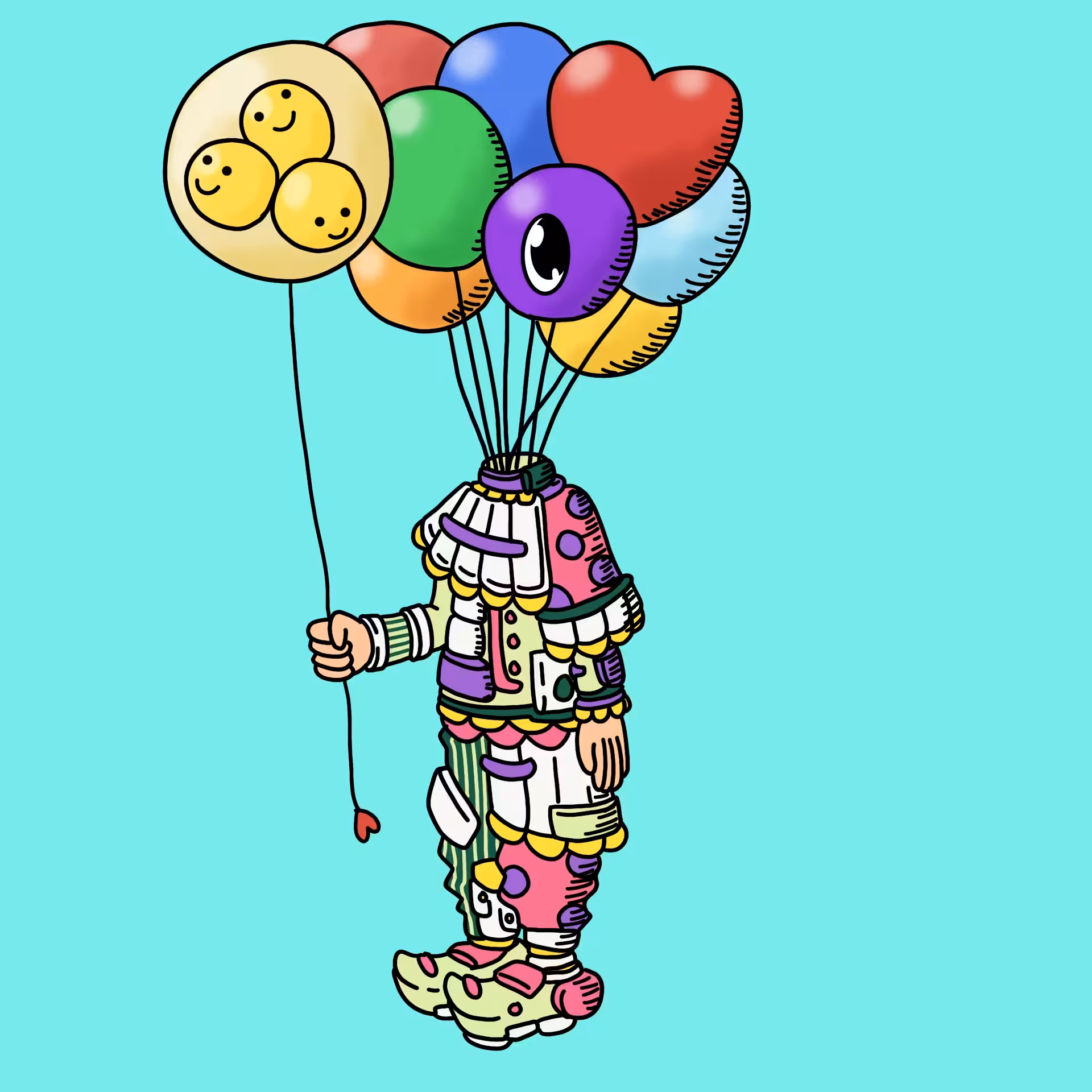 !!OEG migrate to new contract!!: Balloonseller one eyed guy #00203