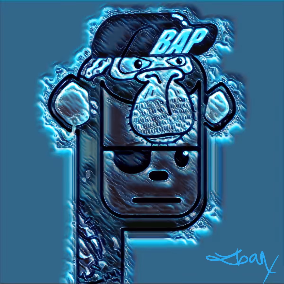 Bored ape punk 0006 derivative by @Iban_Broker