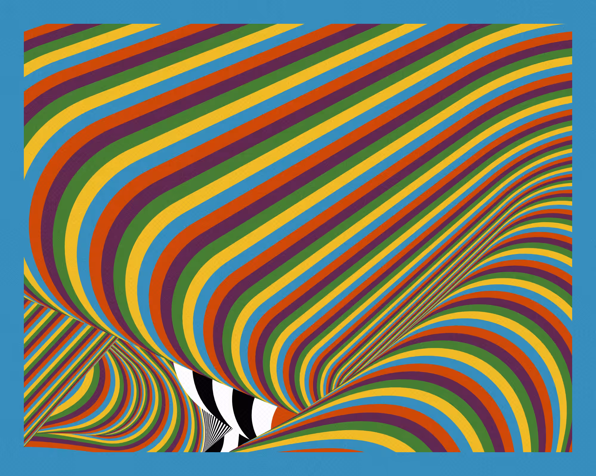 Alternating bands of color #132
