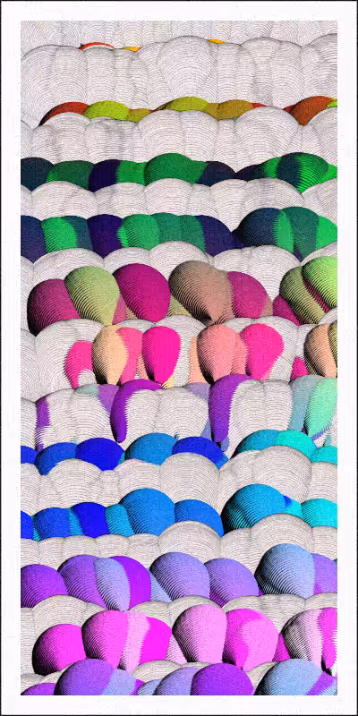 Balloon Field on Clouds #69
