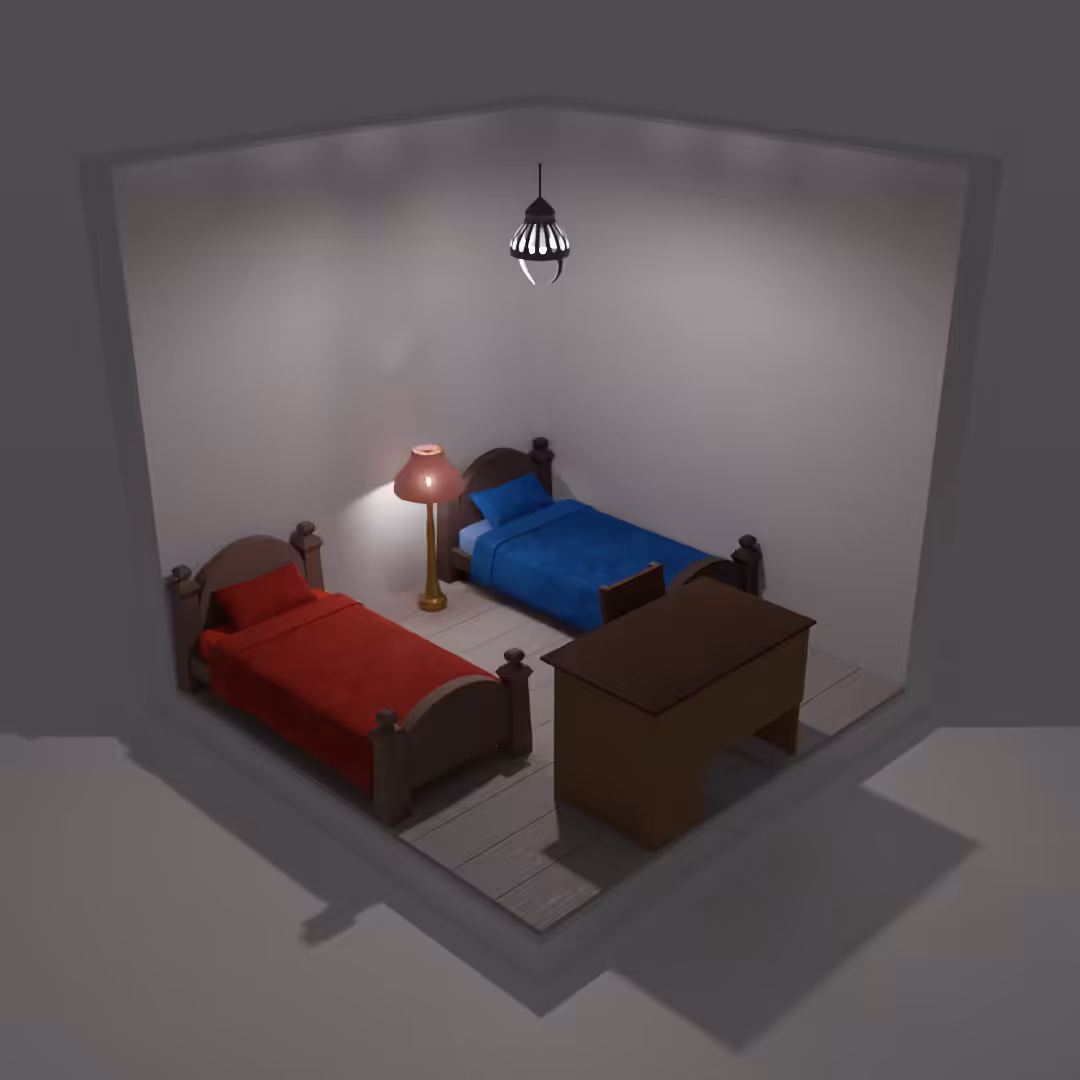 Blue Red Room