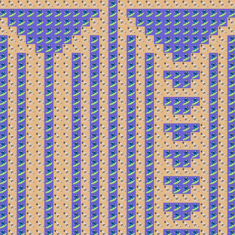 Elementary Cellular Emoji Automata #215