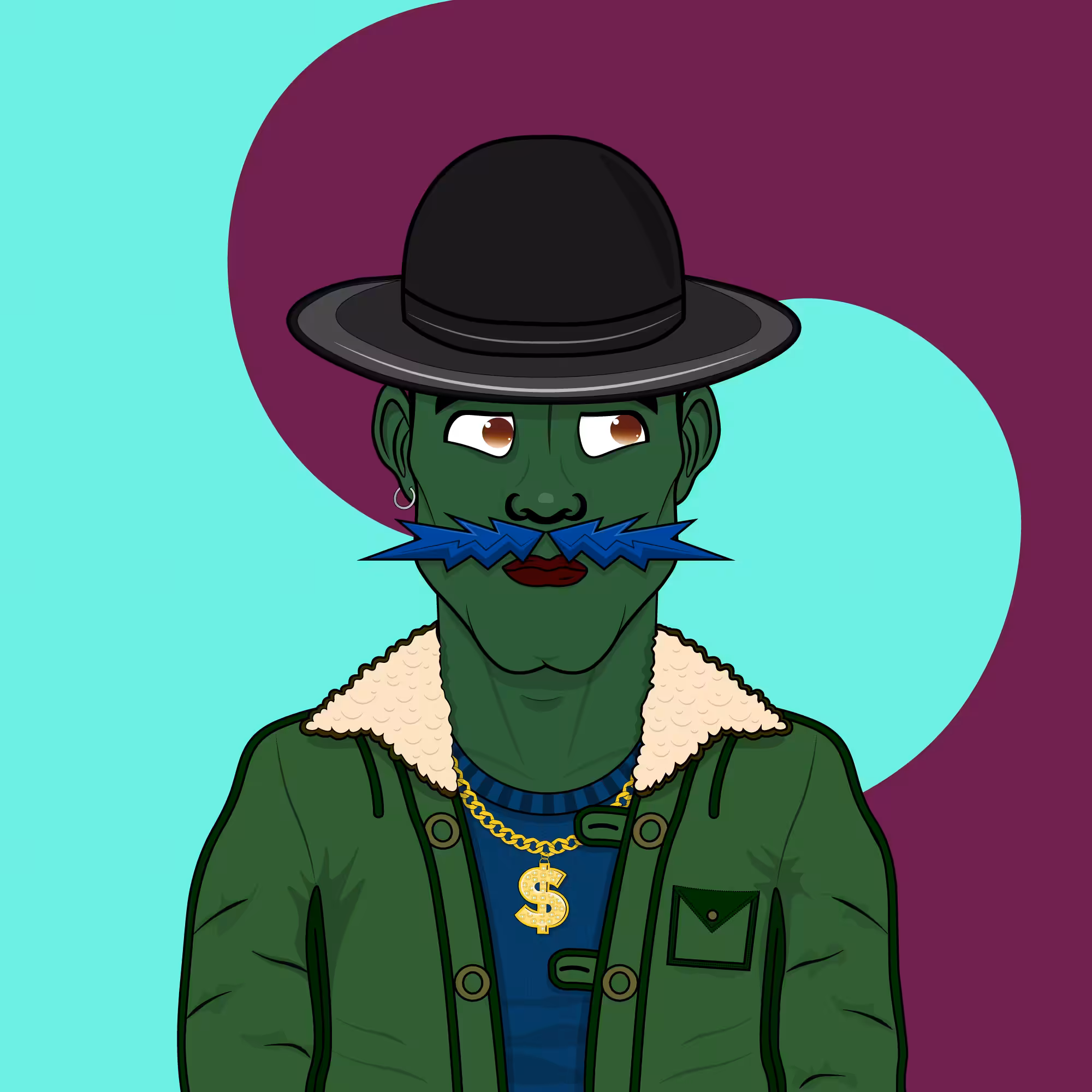 Mustachioed #25