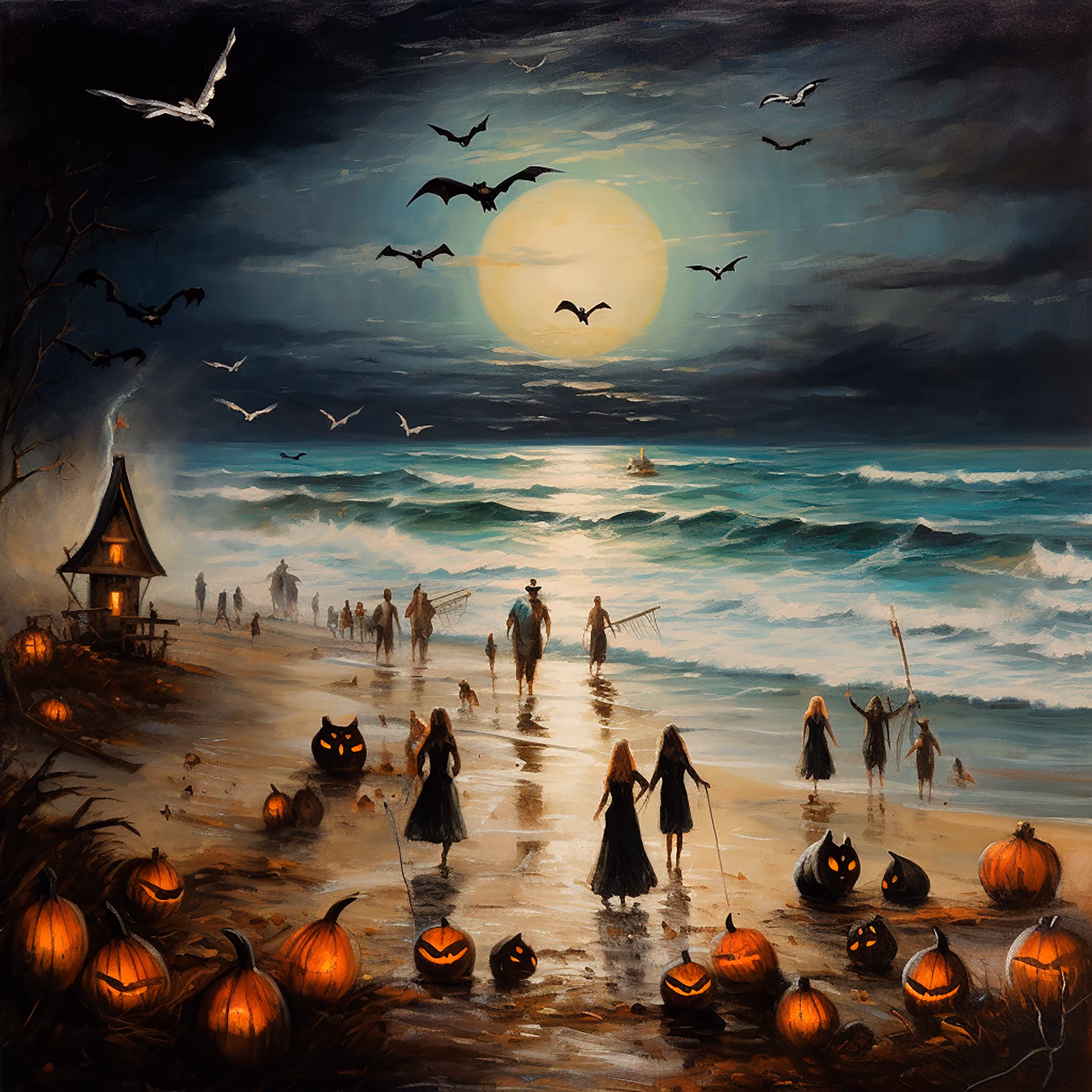 Halloween on the beach