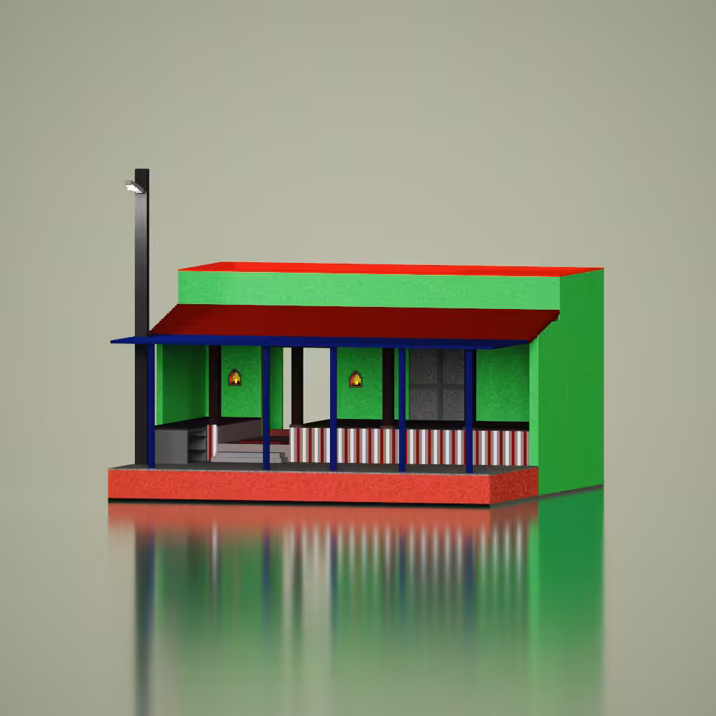 Voxel house - House of common family