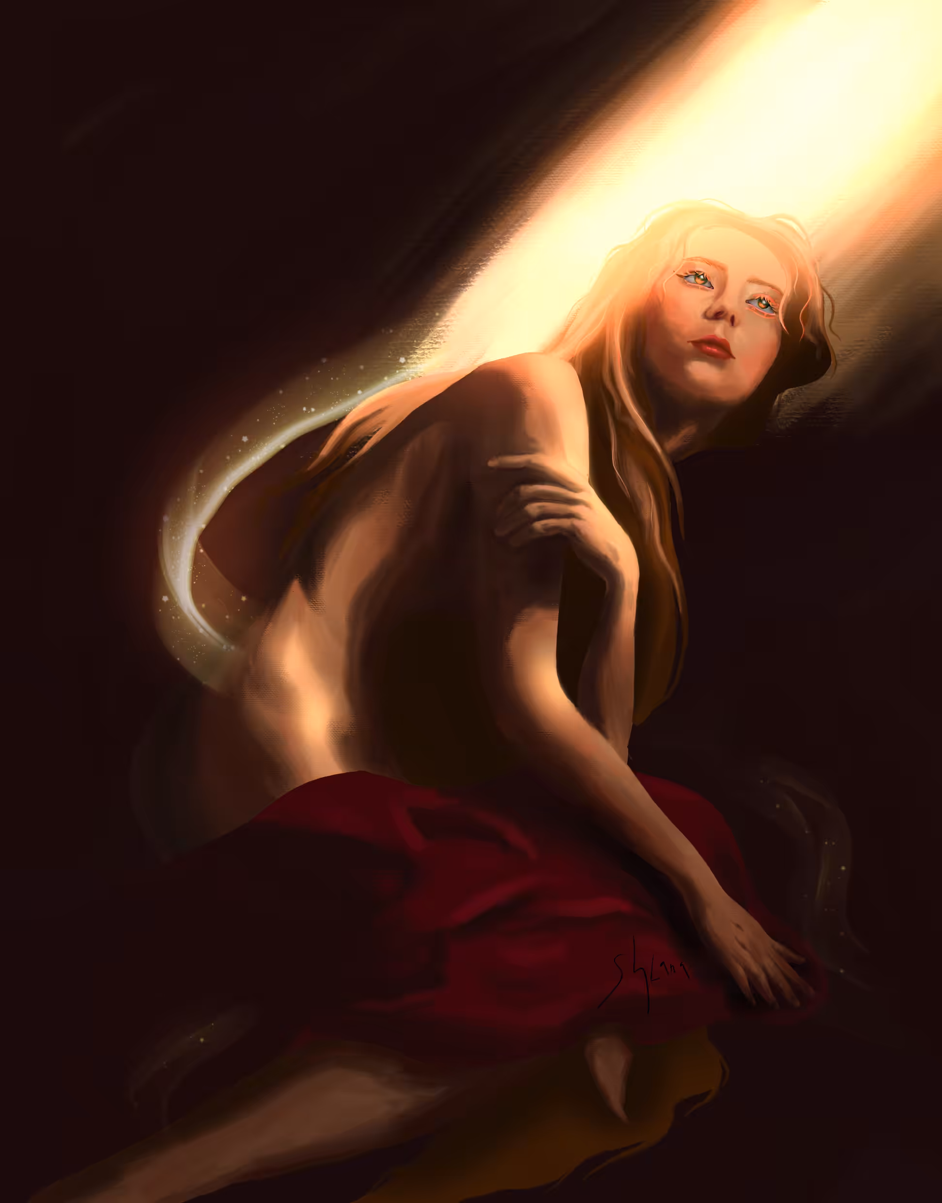 Warm ray of light 