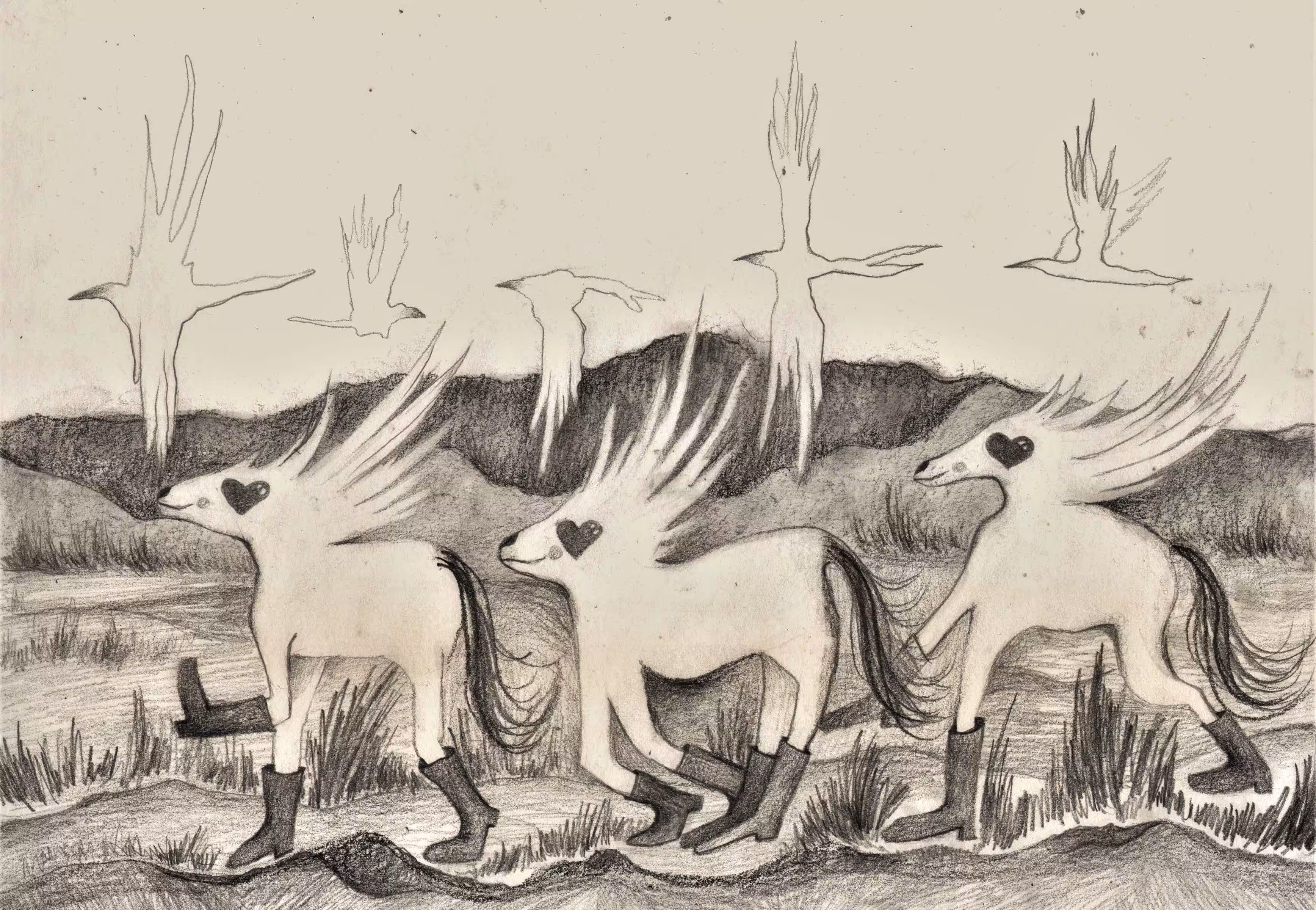 Horses in love
