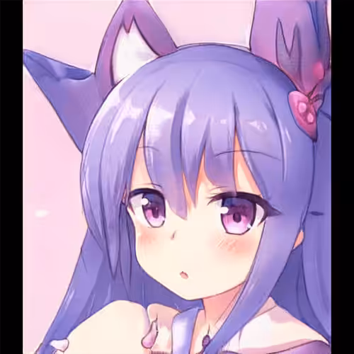 AKIBA girl collection: blue hair girl