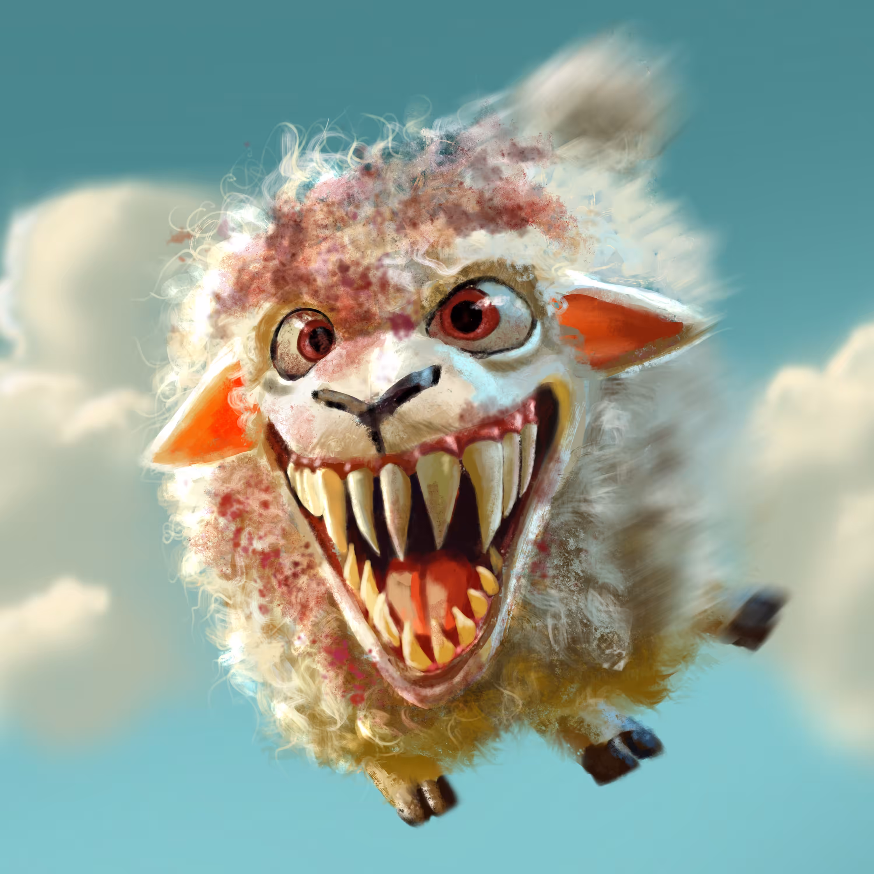 Sheep on V