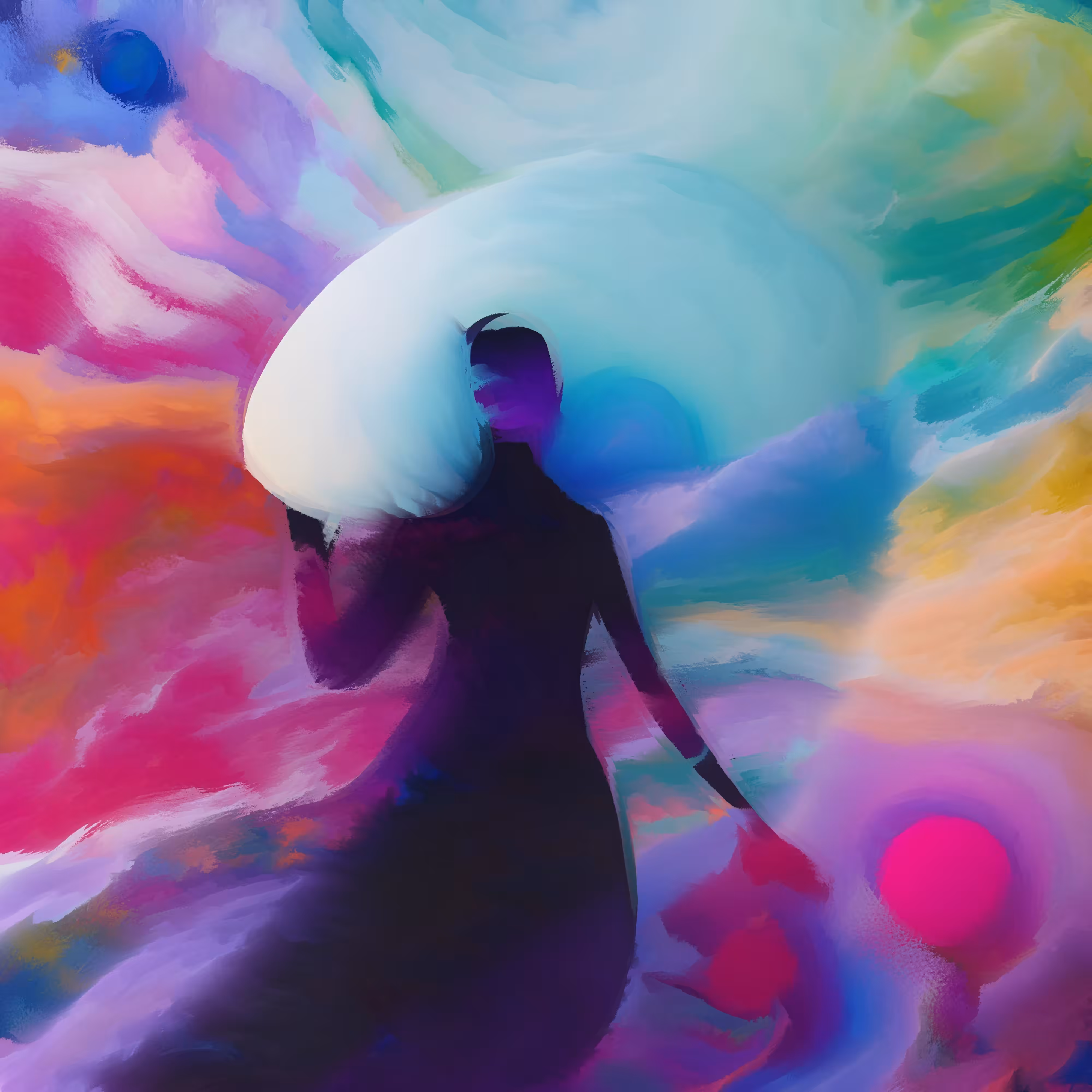 Lost in a serene void - only color and shades are present, no noise, no agony, just beauty!