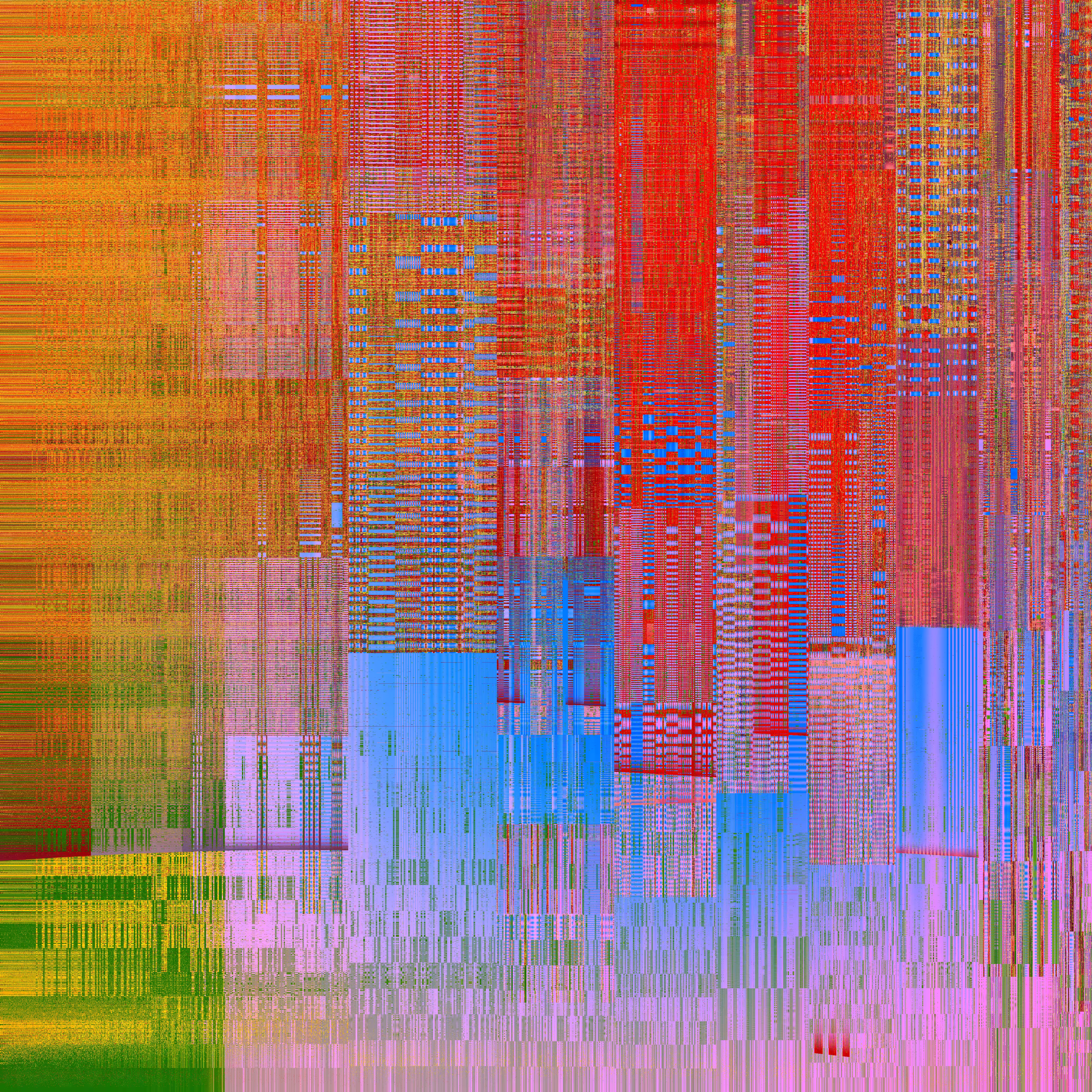 block study / woven skyline